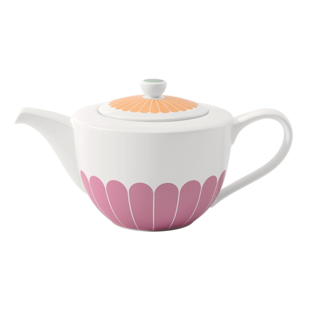 Villeroy & Boch Teekanne "bunt" 1 Stk. tlg. Spülmaschinenfest, Mikrowellensicher