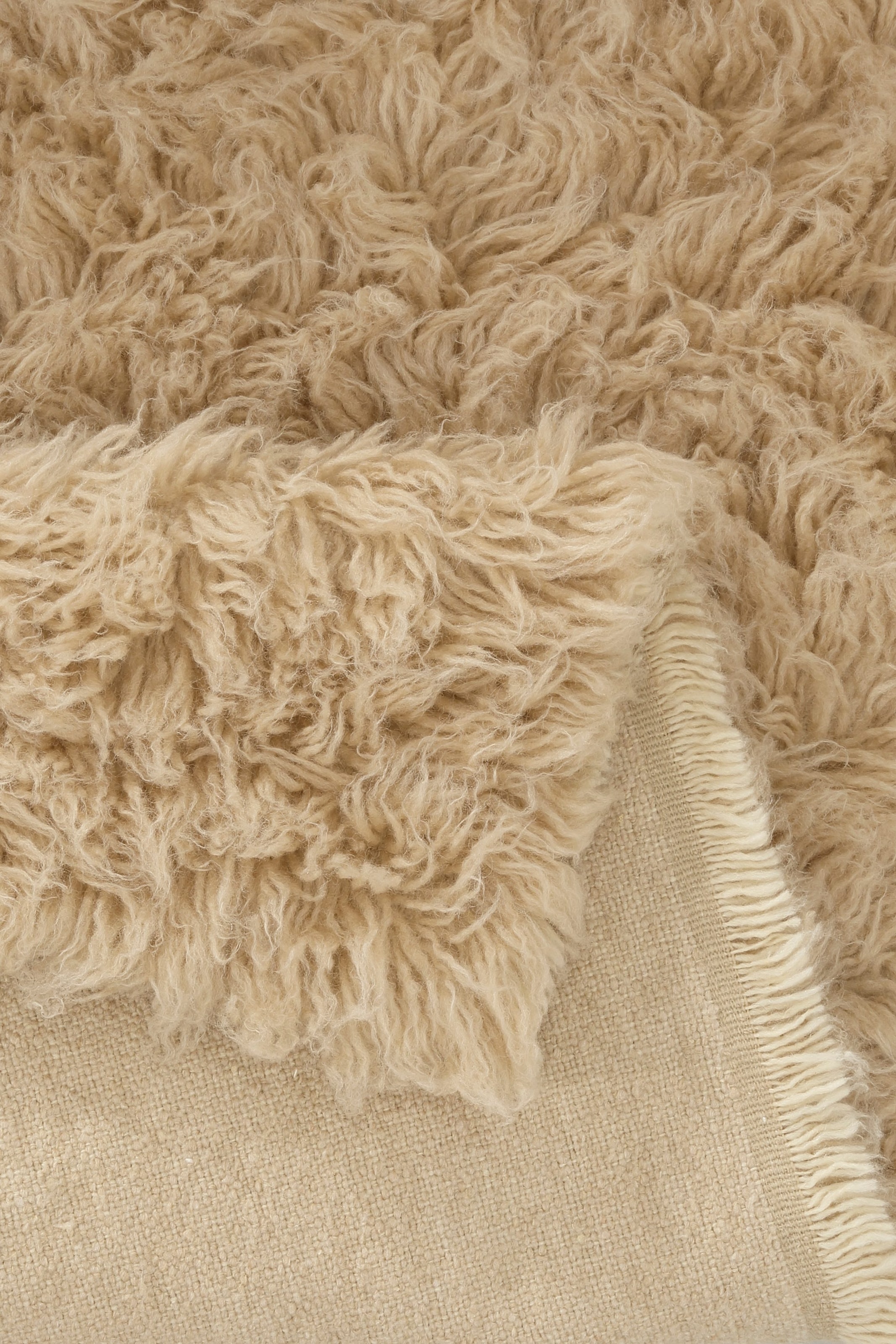 Böing Carpet Wollteppich »Flokati 1500 g«, rechteckig, 60 mm Höhe, Handweb Teppich, Uni-Farben, reine Wolle, handgewebt
