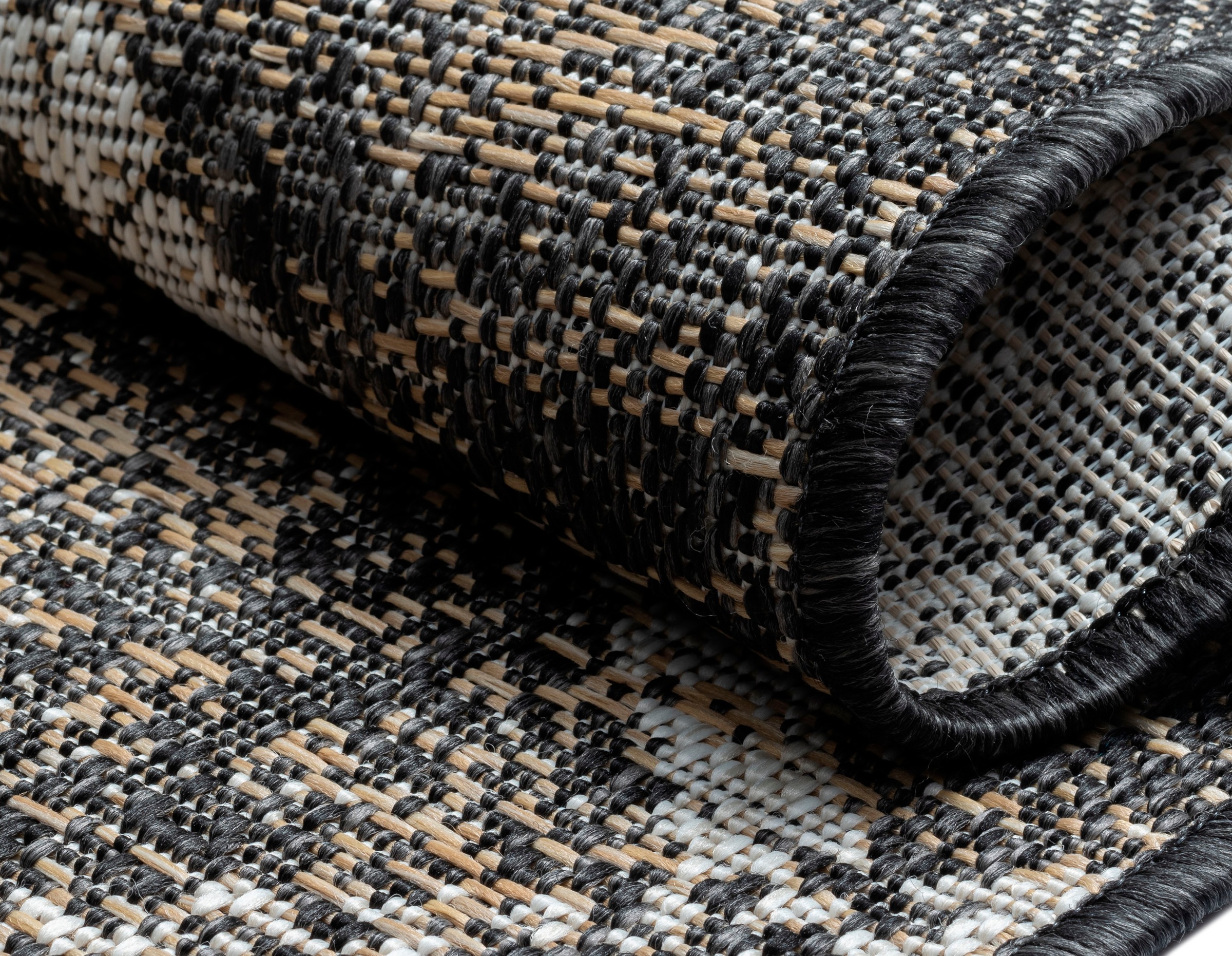 OTTO home Teppich »Sorren, LAGERRÄUMUNG!« rechteckig 8 mm Höhe Rauten Muster, In- und Outdoor geeignet, Terrasse & Balkon