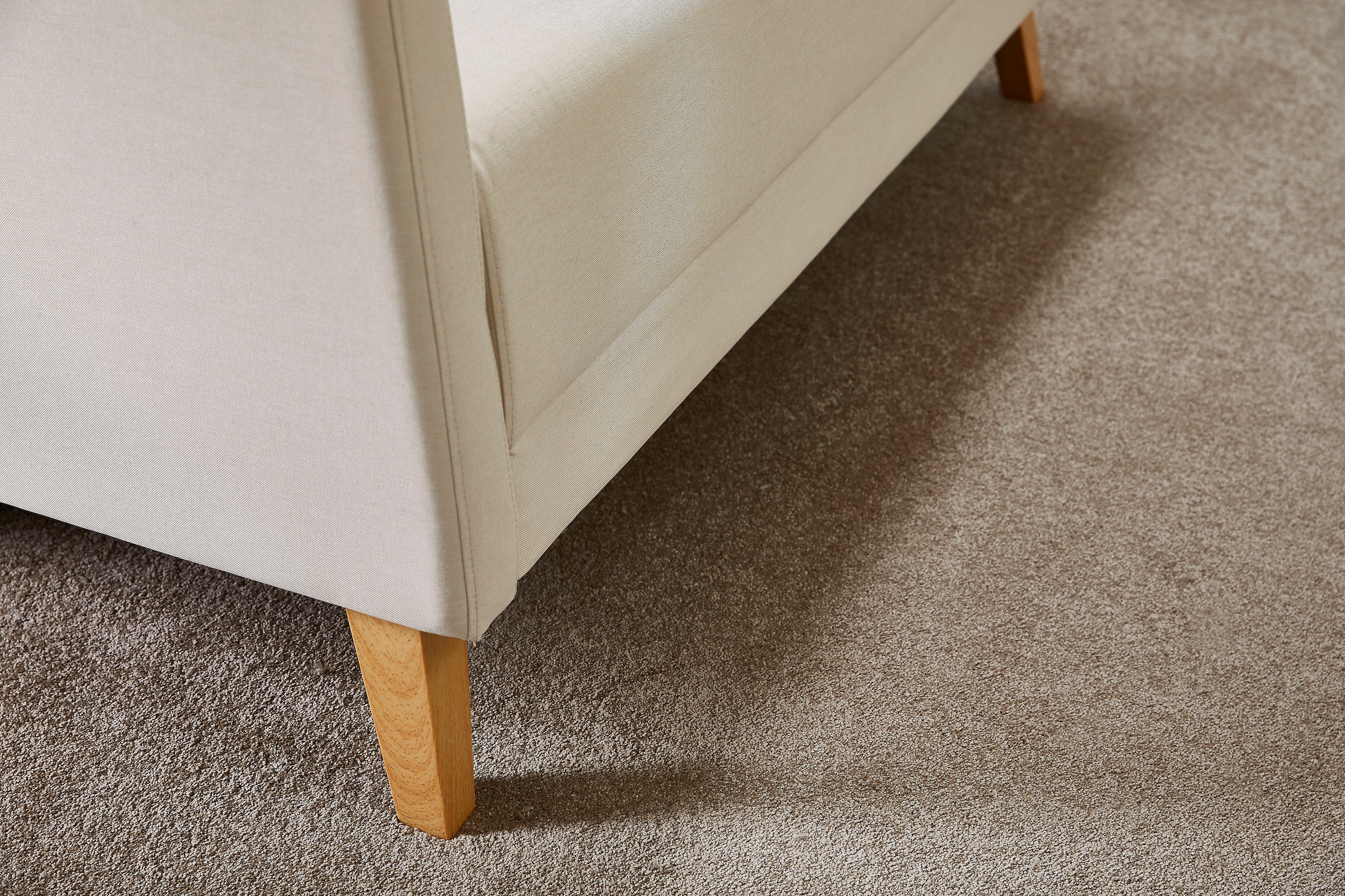 Andiamo Teppichboden »Genua, Kräuselvelours, Made in Netherlands«, rechteckig, 1,58 mm Höhe, Uni-Farben, Breite 400 cm, sehr weicher Flor, Schlafzimmer, Wohnzimmer