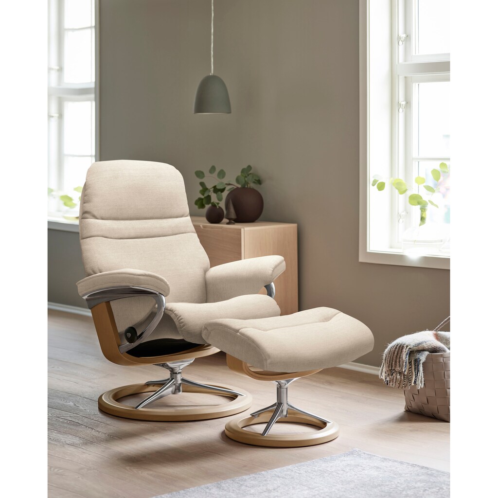 Stressless® Relaxsessel »Sunrise«, (Set, Relaxsessel mit Hocker)