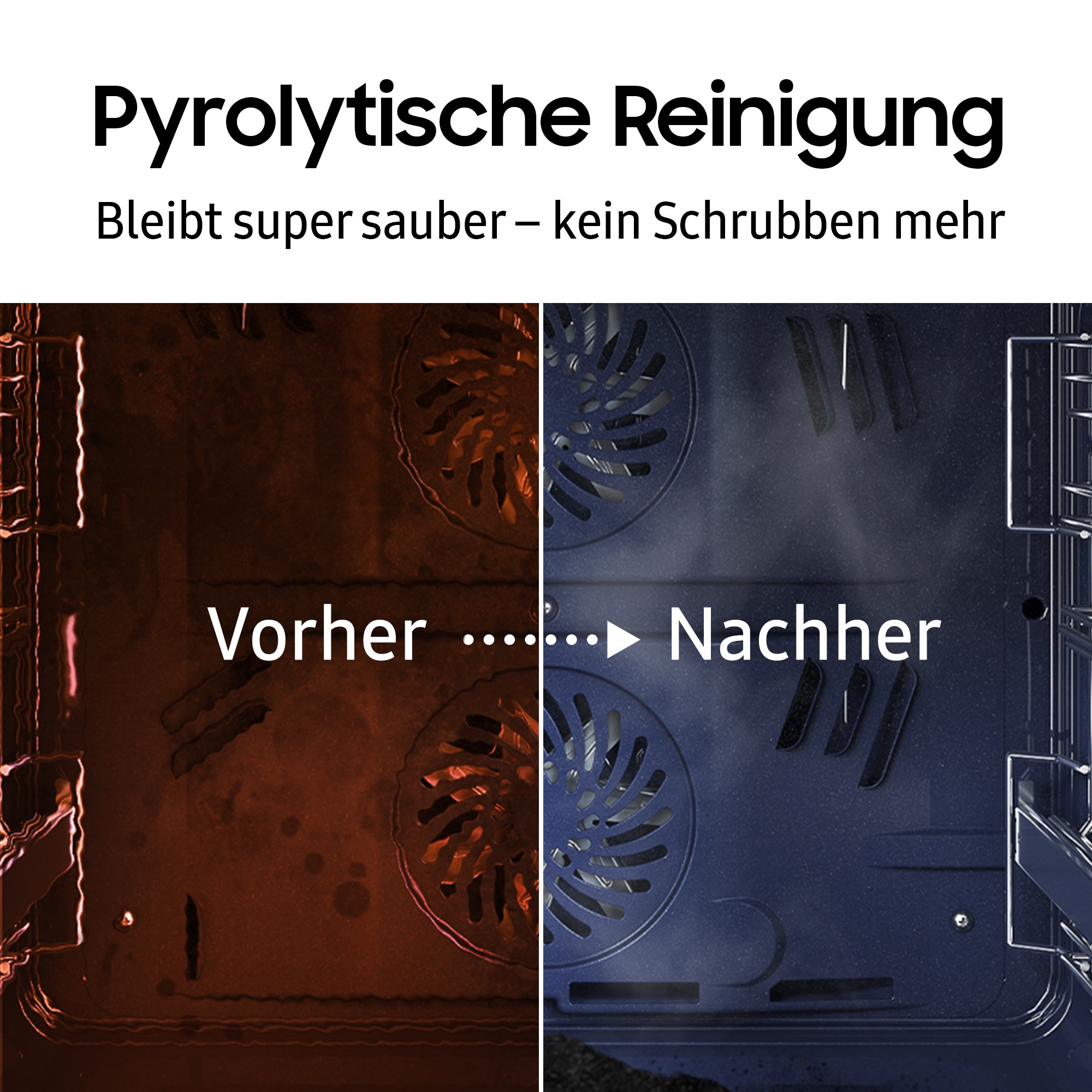 Samsung Einbaubackofen  »NV7B4550VAS/U1«, Pyrolyse-Selbstreinigung, Dual Cook Flex