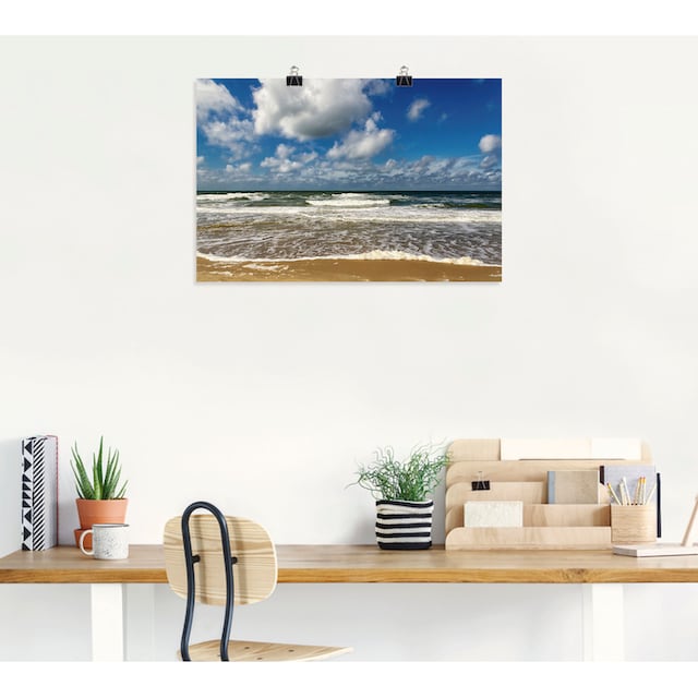 Artland Wandbild »Meeresblick Strand Paal«, Strandbilder, (1 St.), als  Alubild, Leinwandbild, Wandaufkleber oder Poster in versch. Größen auf  Rechnung kaufen