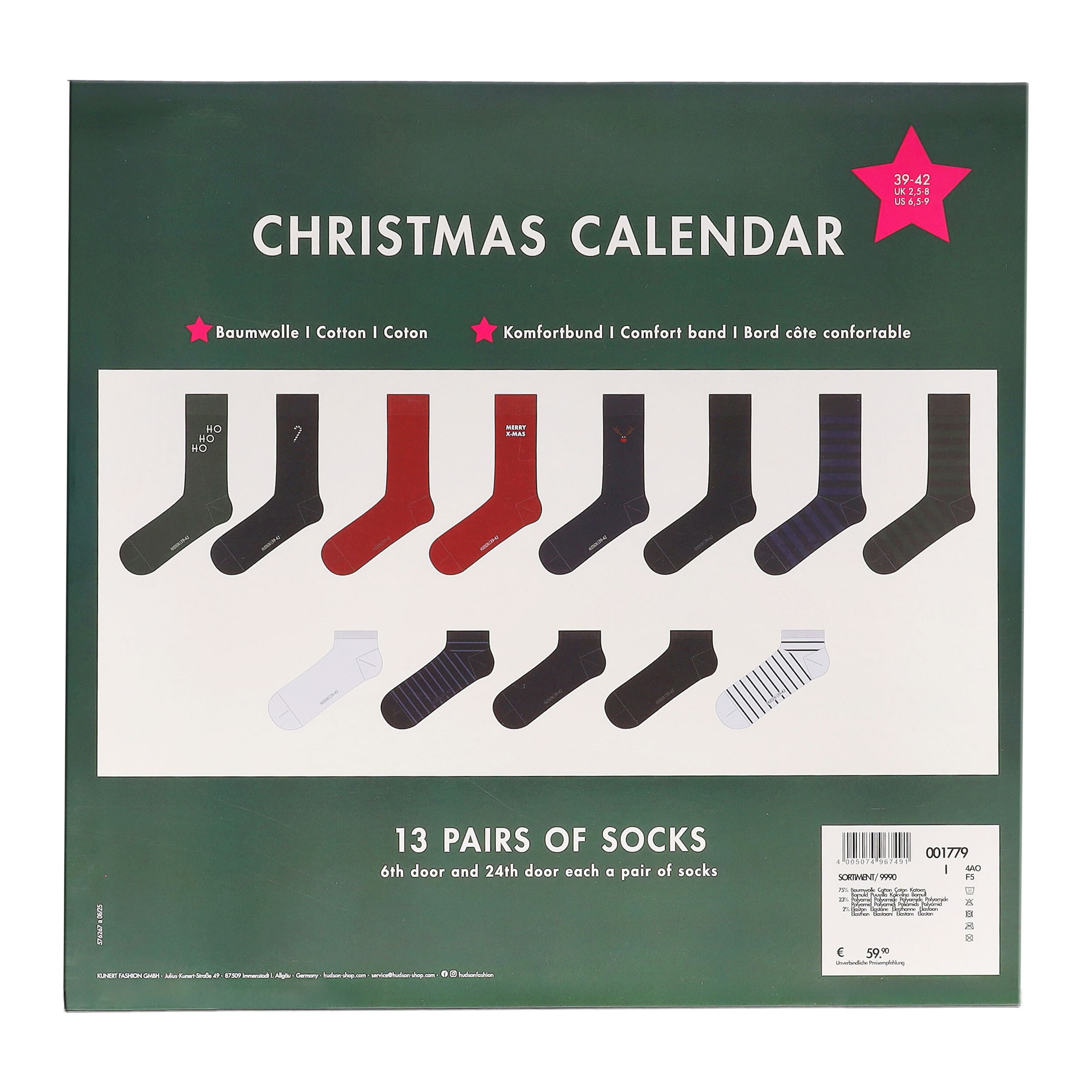 Hudson Socken »Socke Christmas Calendar«