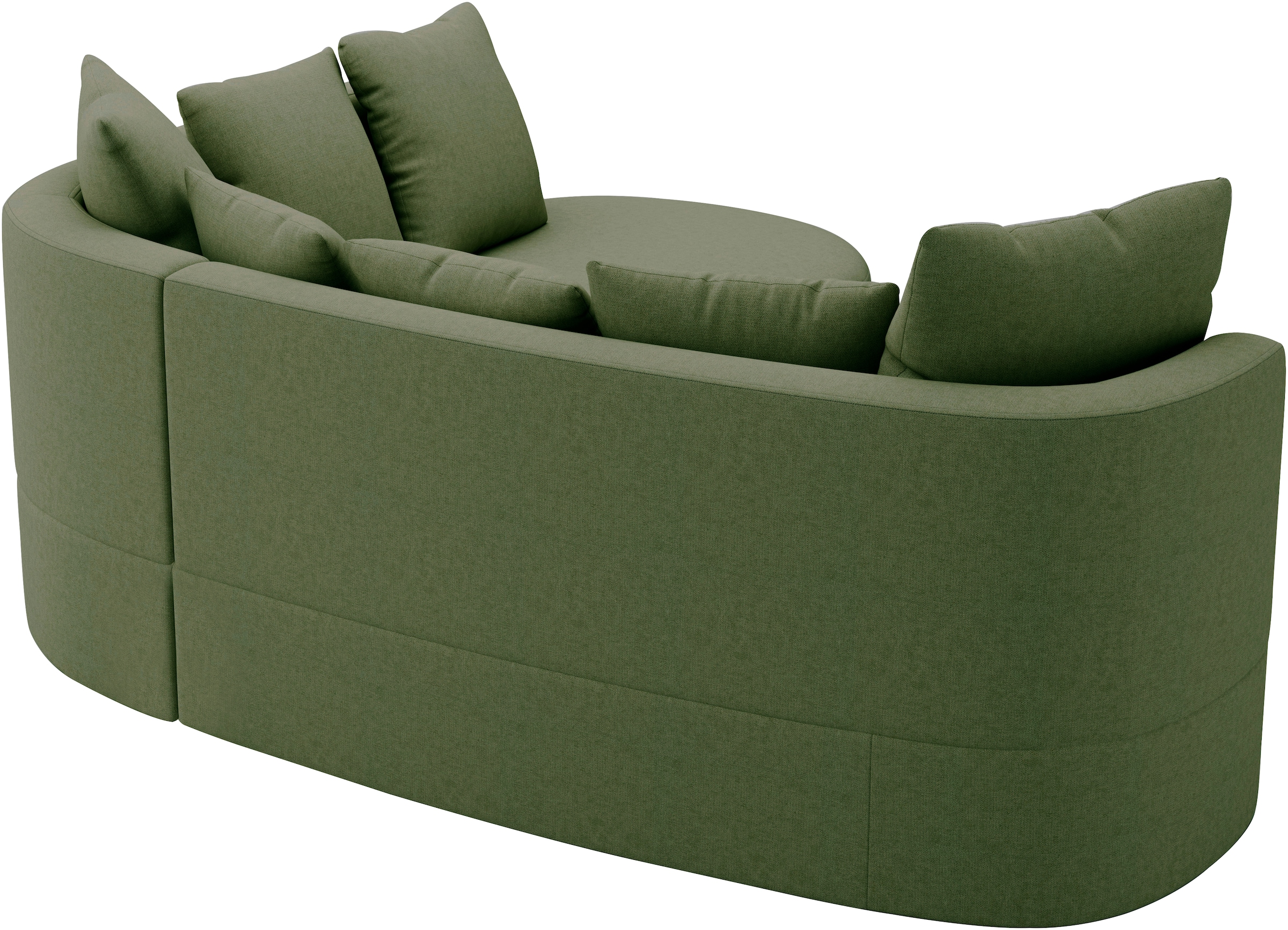 sit&more Ecksofa »Samba L-Form« moderne organische Form, inkl. 7 loser Rückenkissen