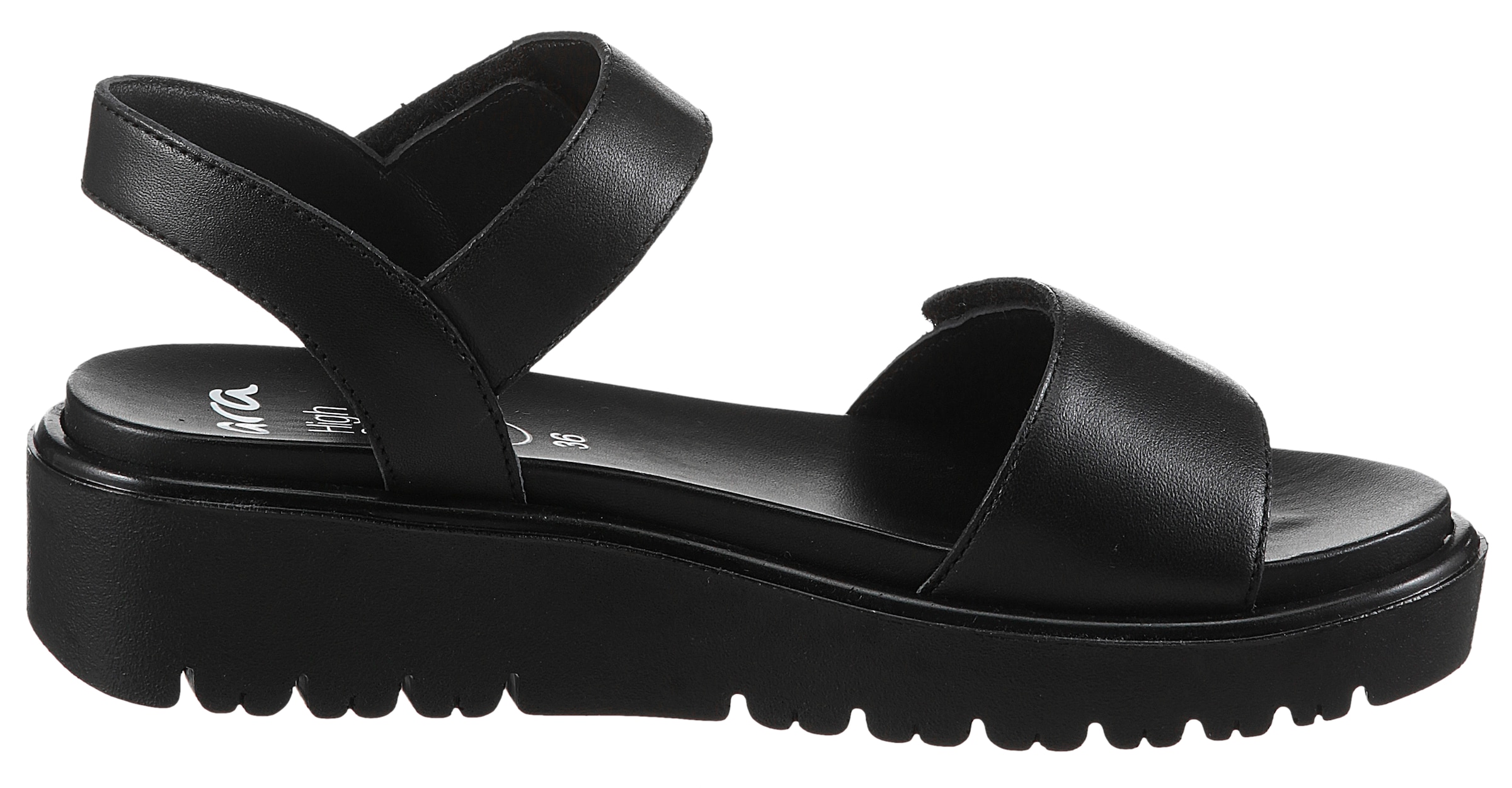 Ara Sandalette »BILBAO«, Sommerschuh, Sandale, Keilabsatz, Klett, Weite G (weit)