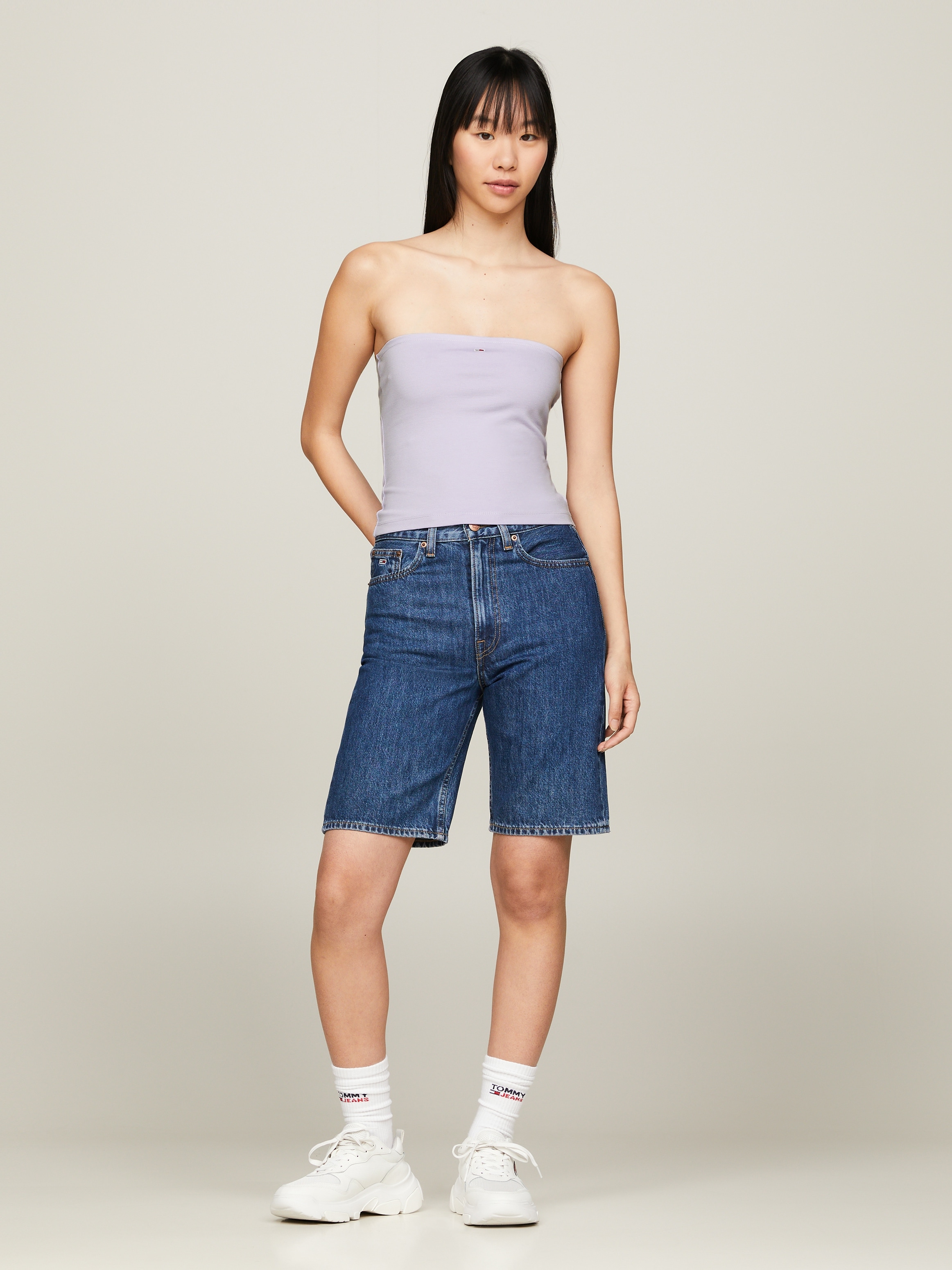 Tommy Jeans Bandeautop »TJW SLIM ESSENTIAL TUBE TOP«, mit Tommy Jeans Logo-Flag