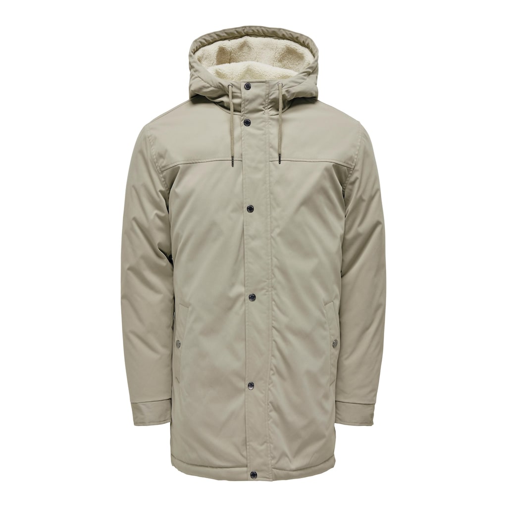 ONLY & SONS Parka »ALEX TEDDY PARKA«, mit Kapuze