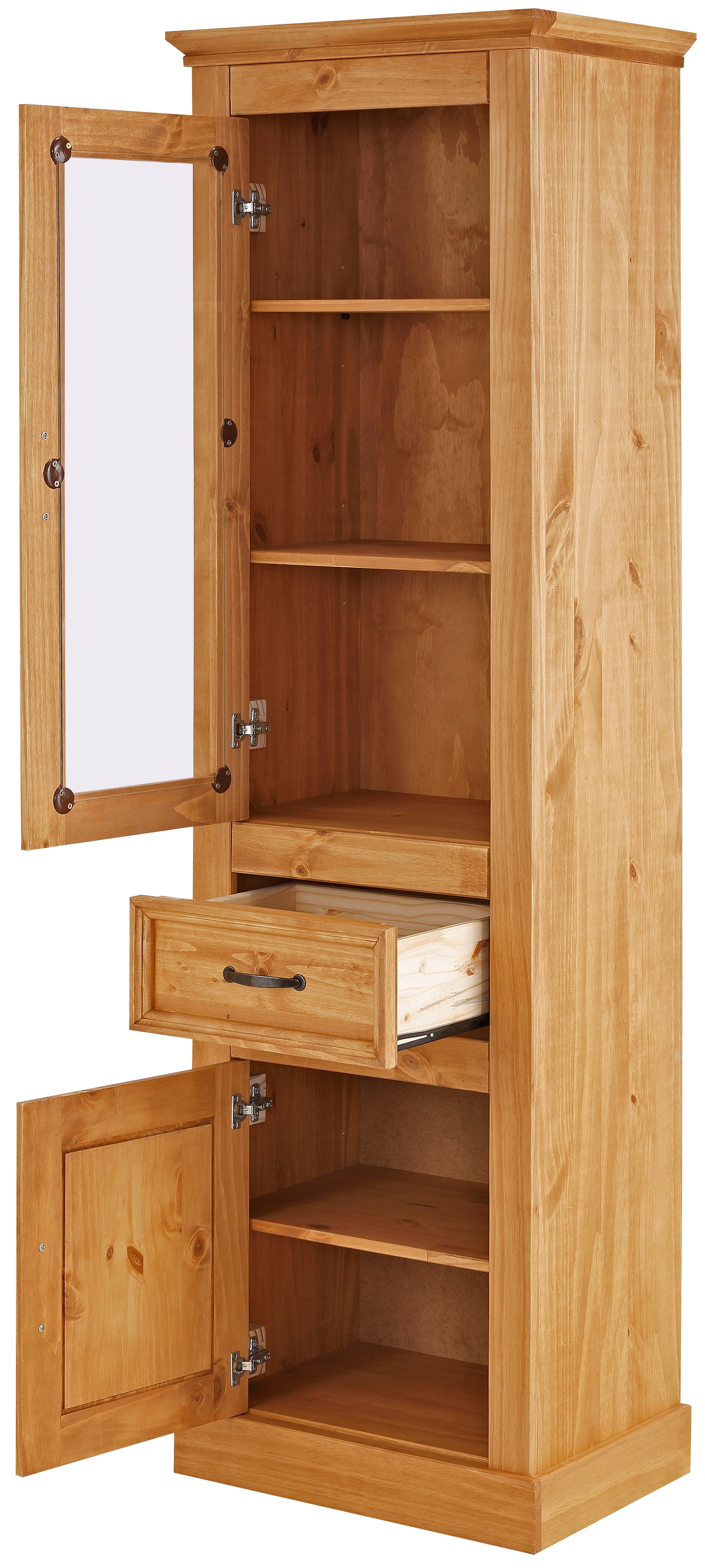 Home affaire Wohnwand »Selma«, (Set, 3 St.), 2 Vitrinen und 1 Lowboard