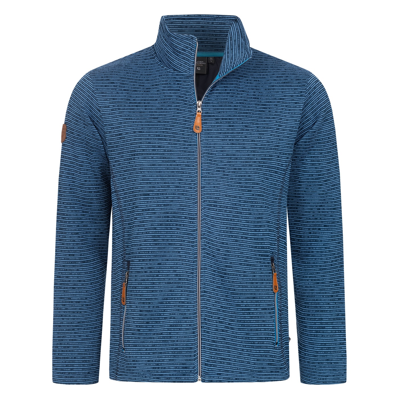 DEPROC Active Strickfleecejacke »LACEWOOD MEN«, Kontrastreissverschluss