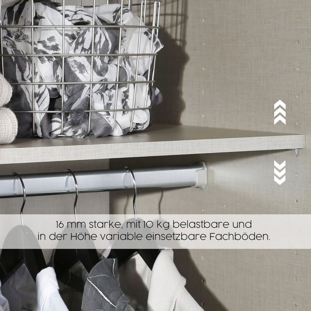 rauch Schwebetürenschrank »Kleiderschrank Schrank OTTO´S CHOICE Garderobe AGORDO«, (in zwei Griff-Farben), Top Innenausstattung, in 4 Breiten und 2 Höhen MADE IN GERMANY