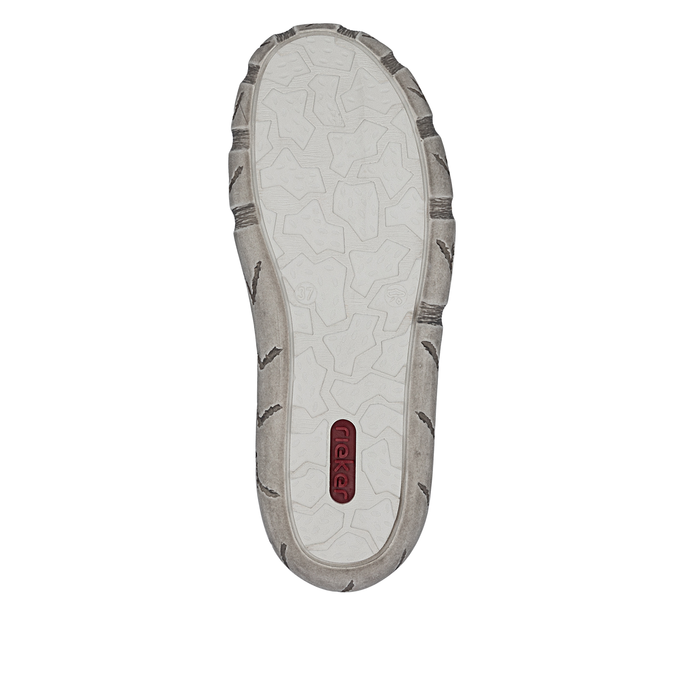 Rieker Slip-On Sneaker  mit Sohle im Used-Look, Freizeitschuh, Halbschuh, Schlupfschuh