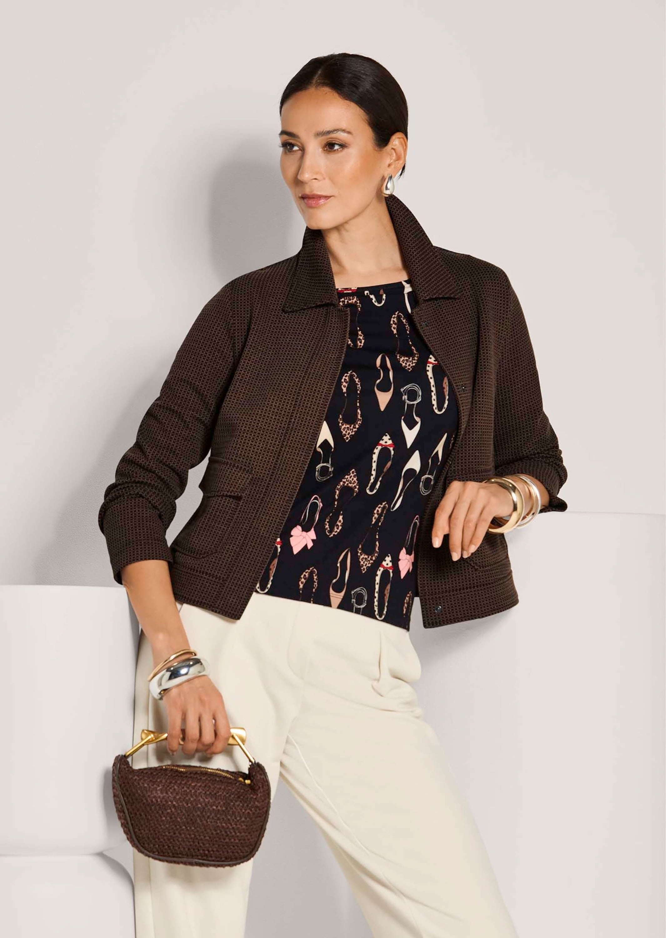 MADELEINE Jackenblazer »Blazer Jerseyblazer in Waffeloptik«
