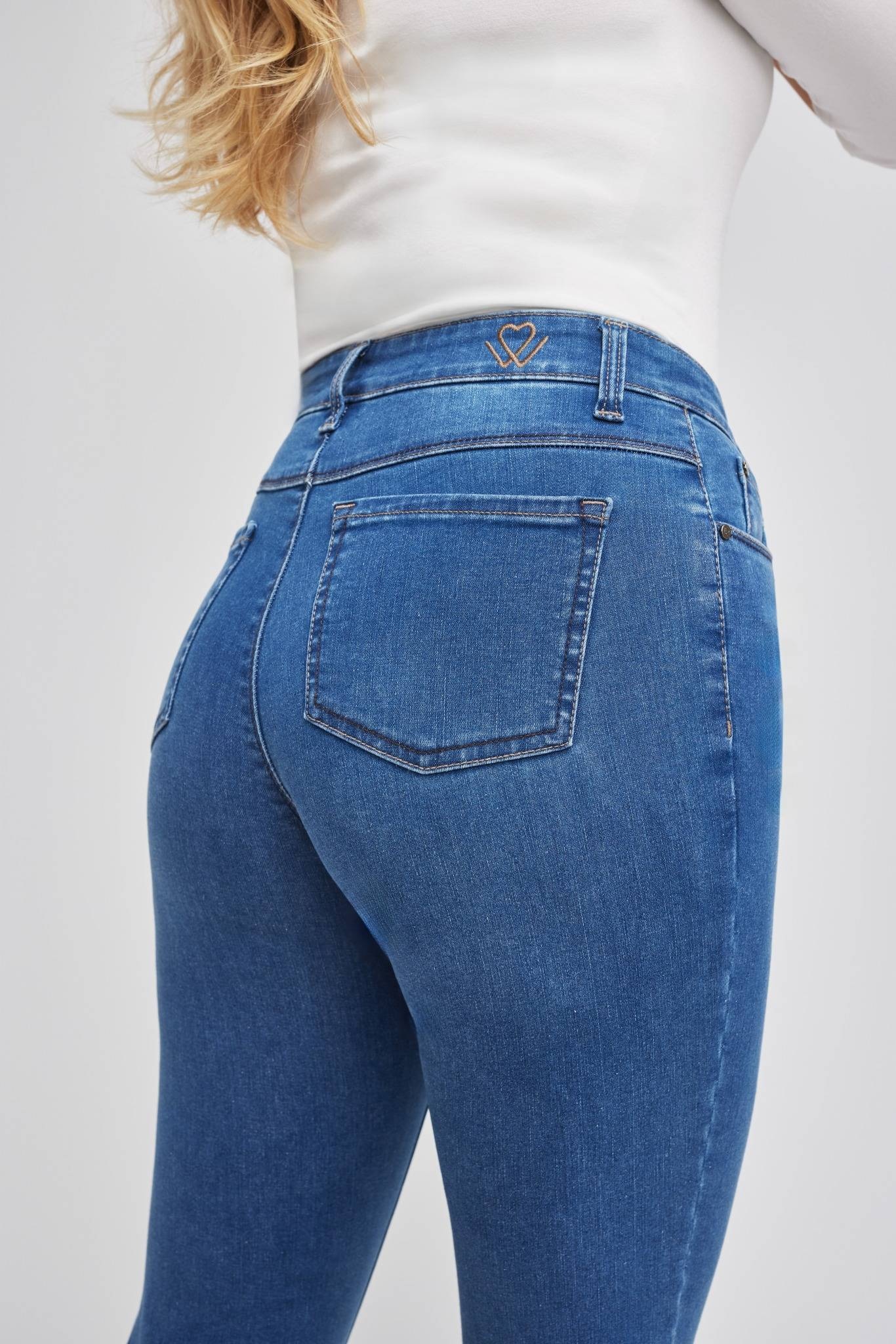 wonderjeans Slim-fit-Jeans »Classic« Klassischer gerader Schnitt