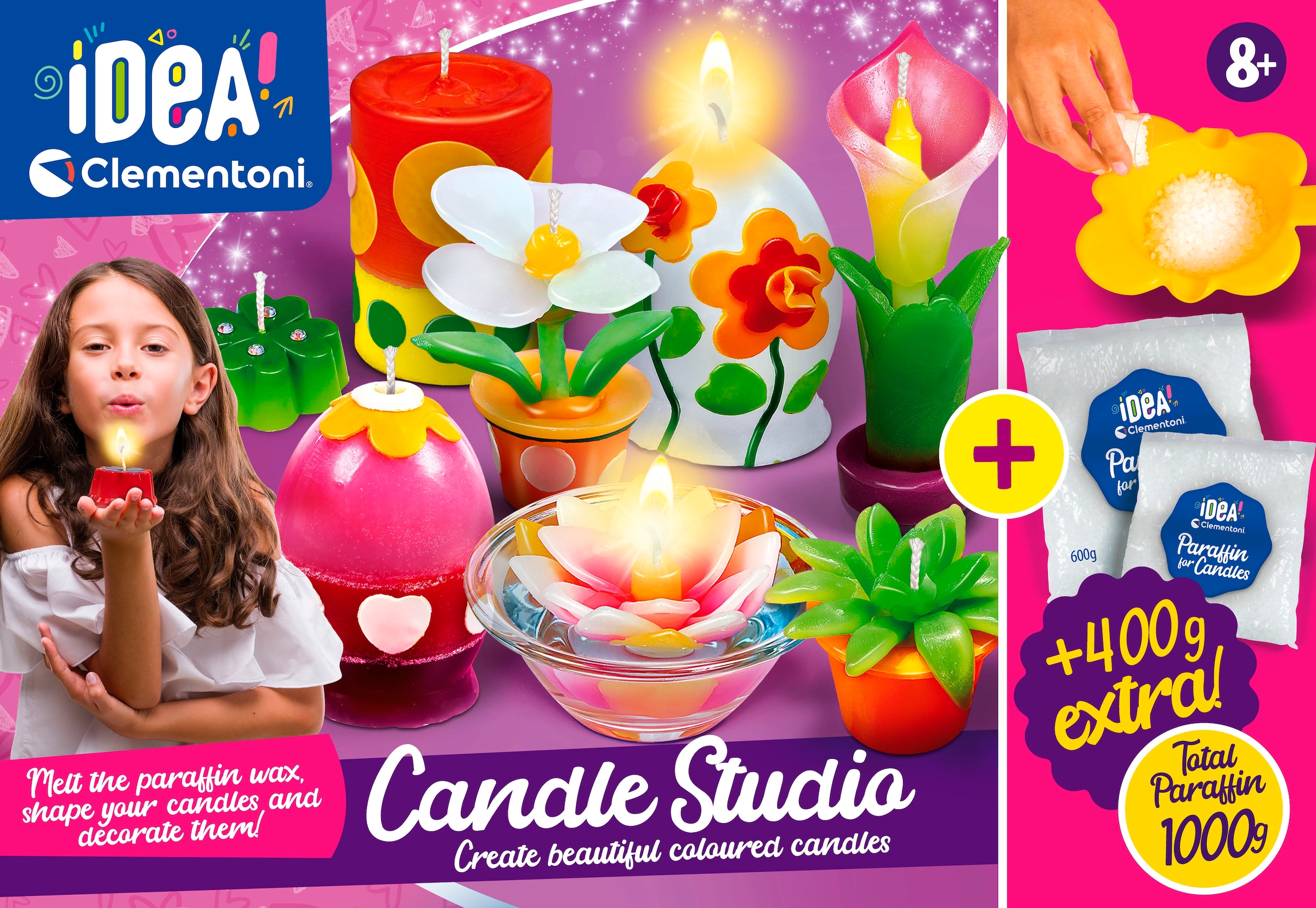 Clementoni® Kreativset »Idea, Mein Kerzen-Atelier und Nachfüllpack« Made in Europe