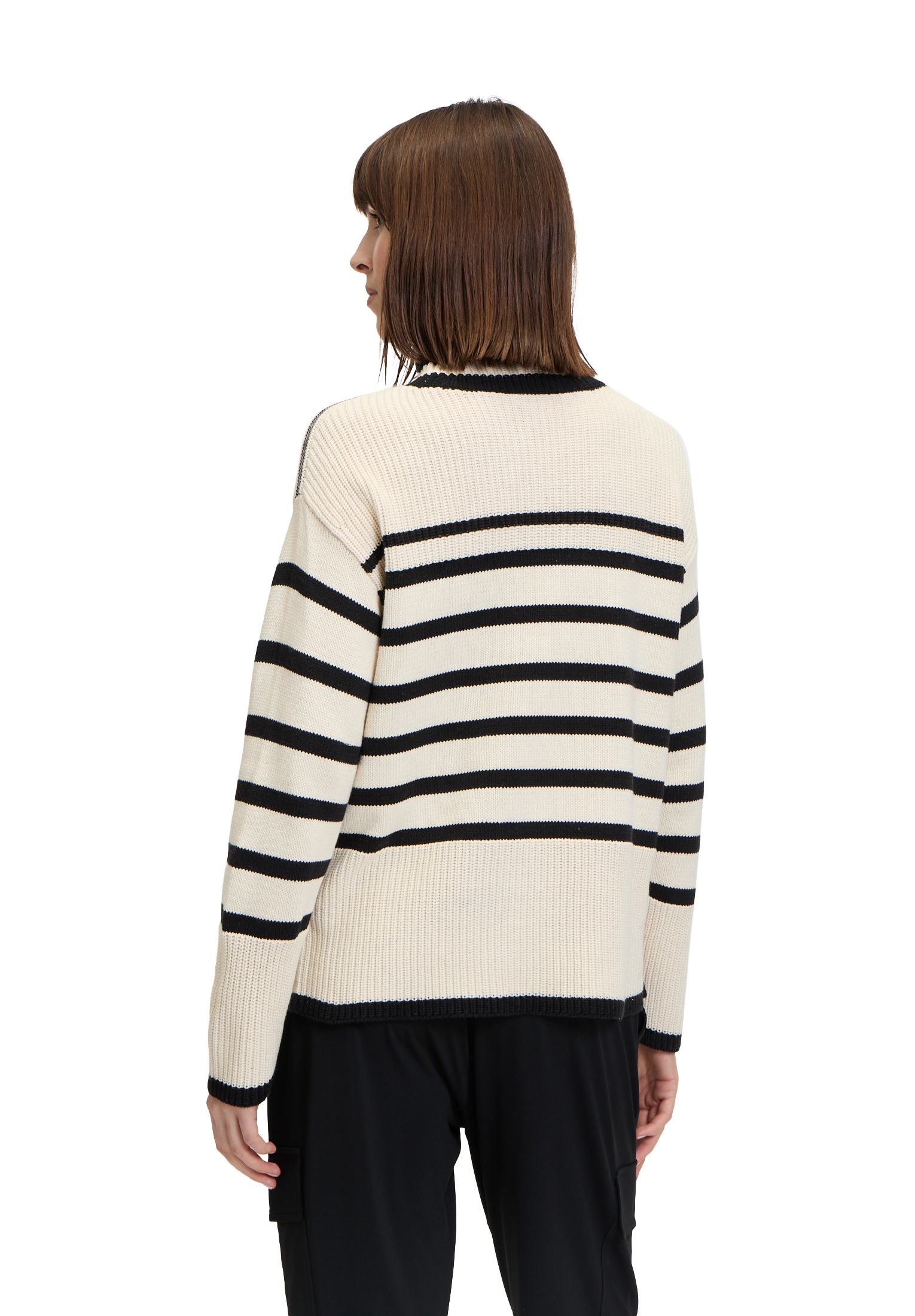 Betty Barclay Rundhalspullover »Grobstrick-Pullover mit Streifen«
