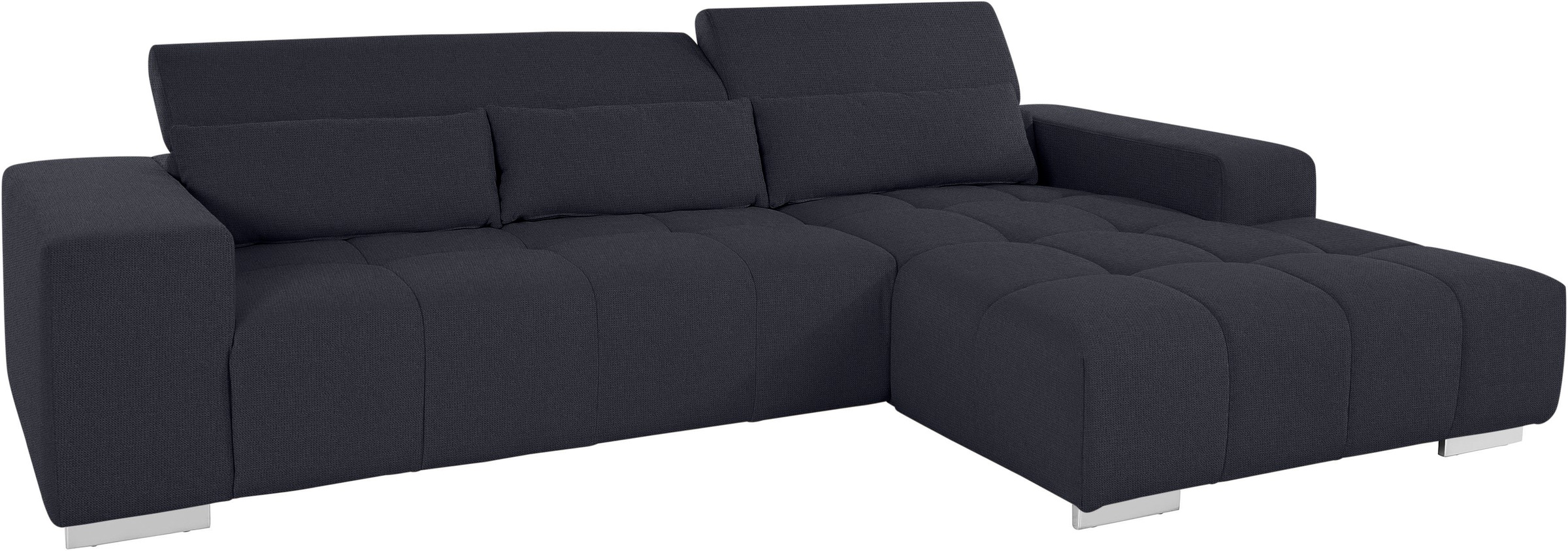COTTA Ecksofa »Orion L-Form«, mit Kopfteilverstellung & 3 Nierenkissen