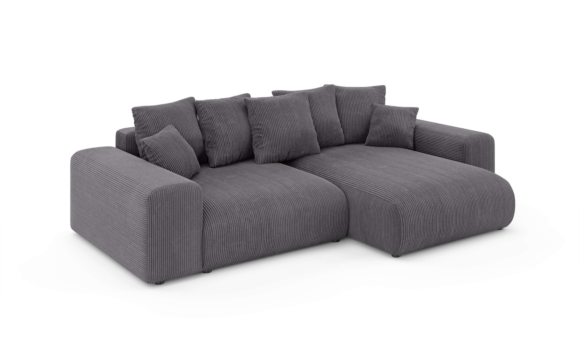 Home affaire Ecksofa »LAKESIDE mit Bettfunktion und Bettkasten, B/T/H 257/166/84 cm«