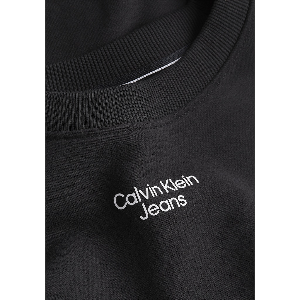 Calvin Klein Jeans Sweatshirt »STACKED LOGO CREW NECK«