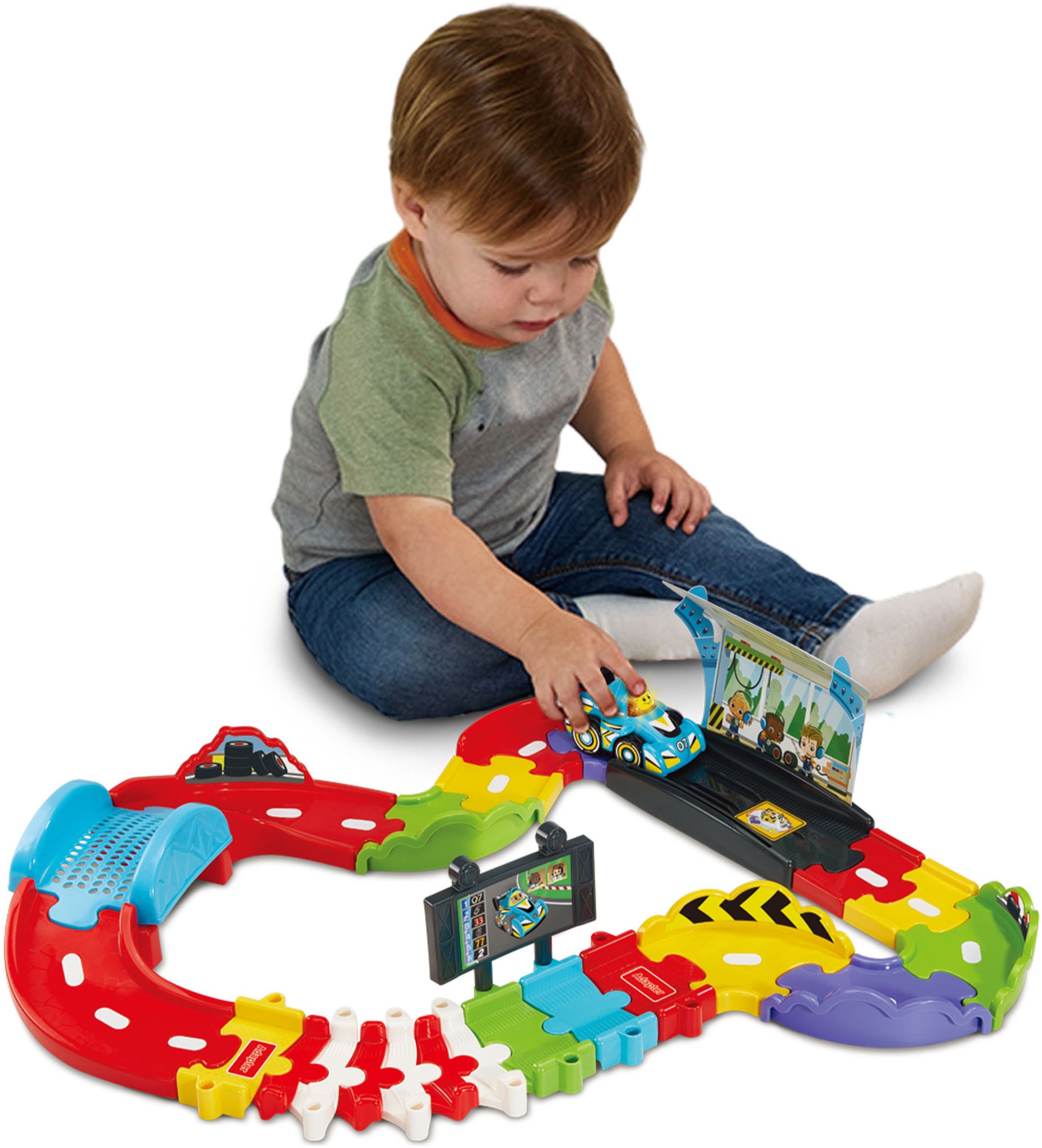 Vtech® Autorennbahn »Tut Tut Baby Flitzer - Kleine Rennstrecke« inklusive Tut Tut Baby Flitzer
