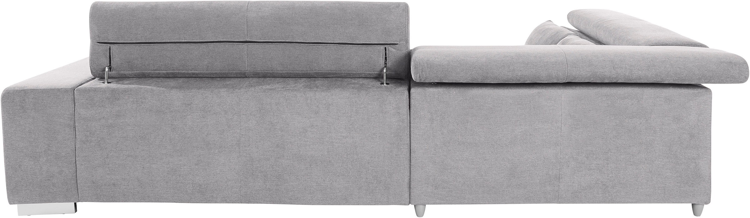 COTTA Ecksofa »Orion L-Form«, mit Ottomane, inklusive verstellbarer Kopfstützen und 5 Nierenkissen