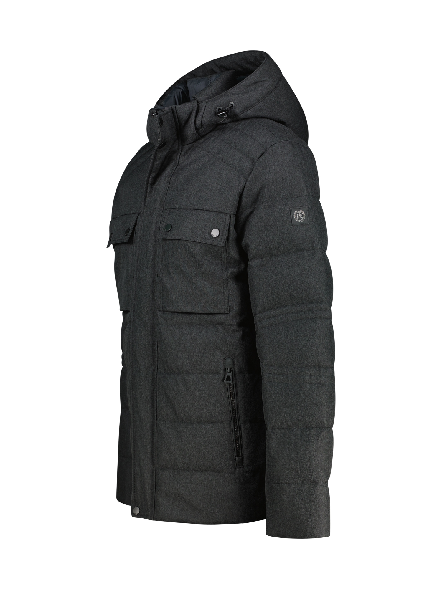 LERROS Outdoorjacke »Herren Fieldjacket in Woll-Optik« mit Kapuze