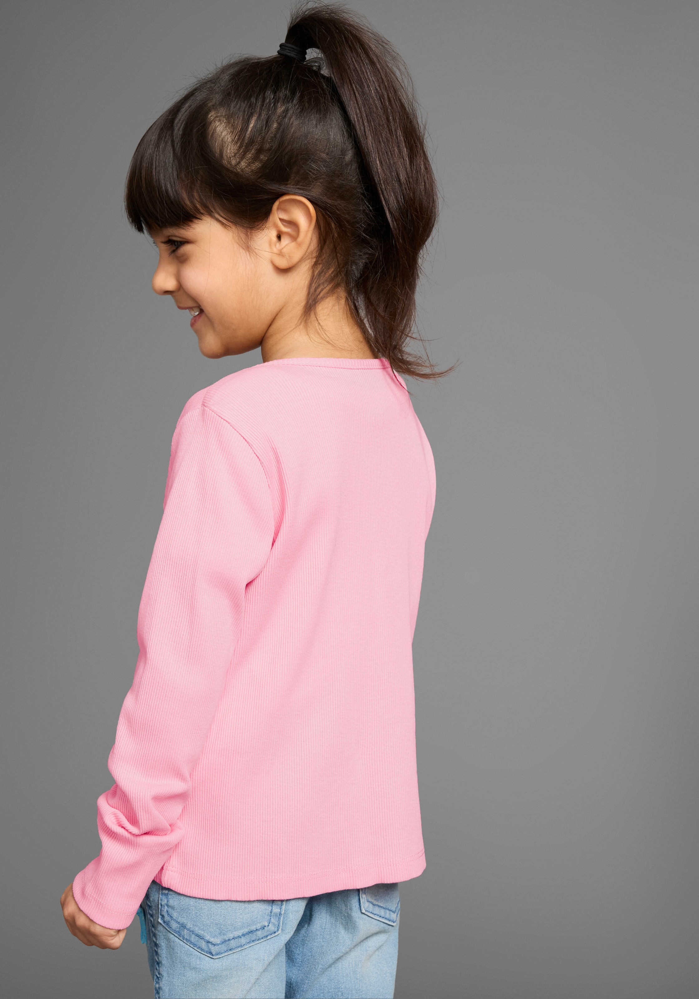 KIDSWORLD Sweatjacke »Shirtjacke aus weichem Rippmaterial« Feine Shirtjacke für jeden Anlass