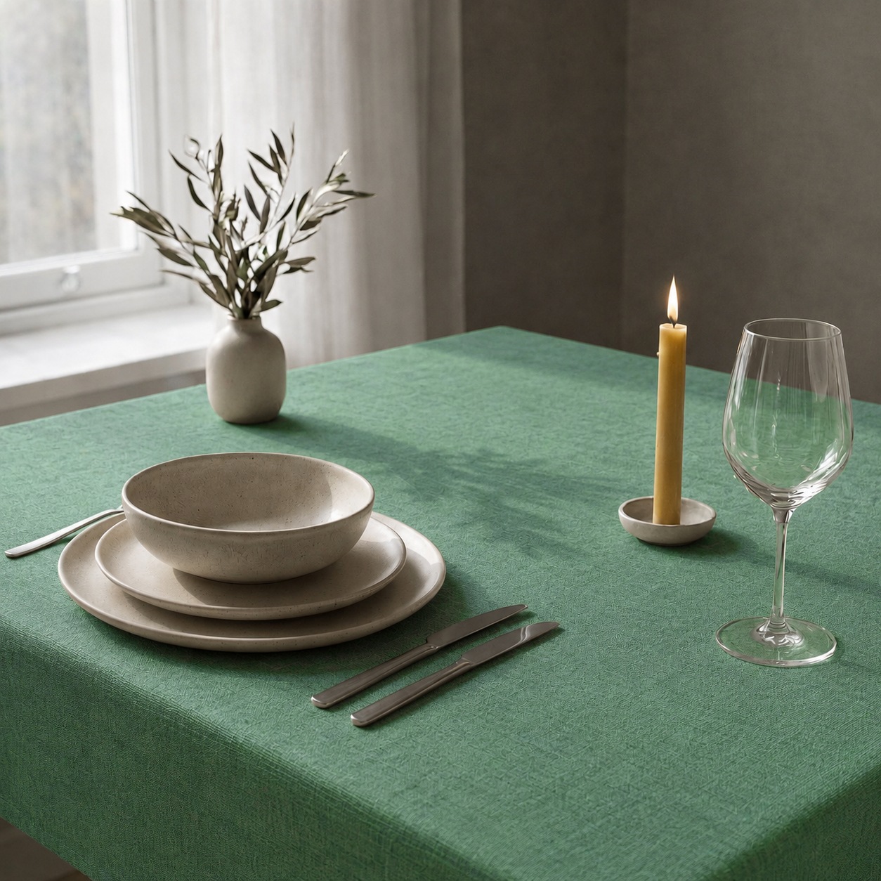 OTTO home Tischdecke "Meellon in eckig und rund" unifarben, verschiedene Größen, Esszimmer, Wohnzimmer, Dekoration