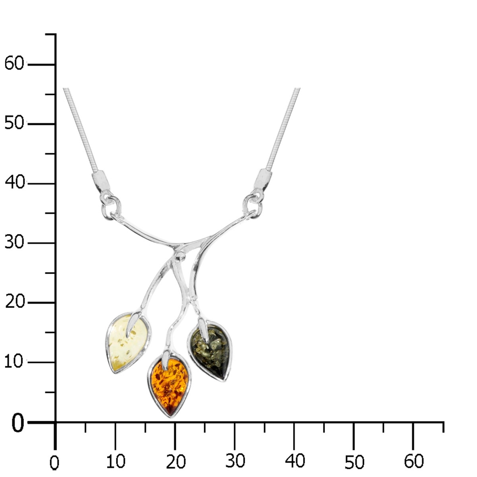 OSTSEE-SCHMUCK Collier »- Silia - Silber 925/000 - Bernstein«