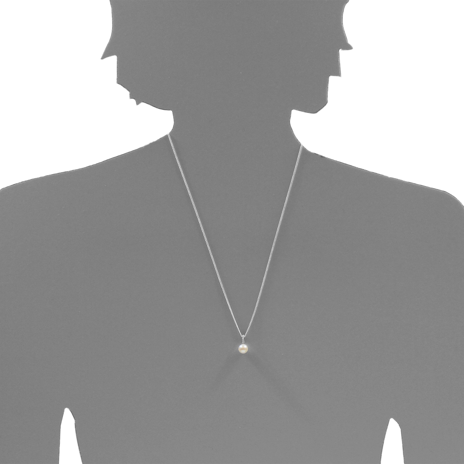 OSTSEE-SCHMUCK Kettenanhänger »- Yuna - Silber 925/000 - Zuchtperle/Zirkonia«
