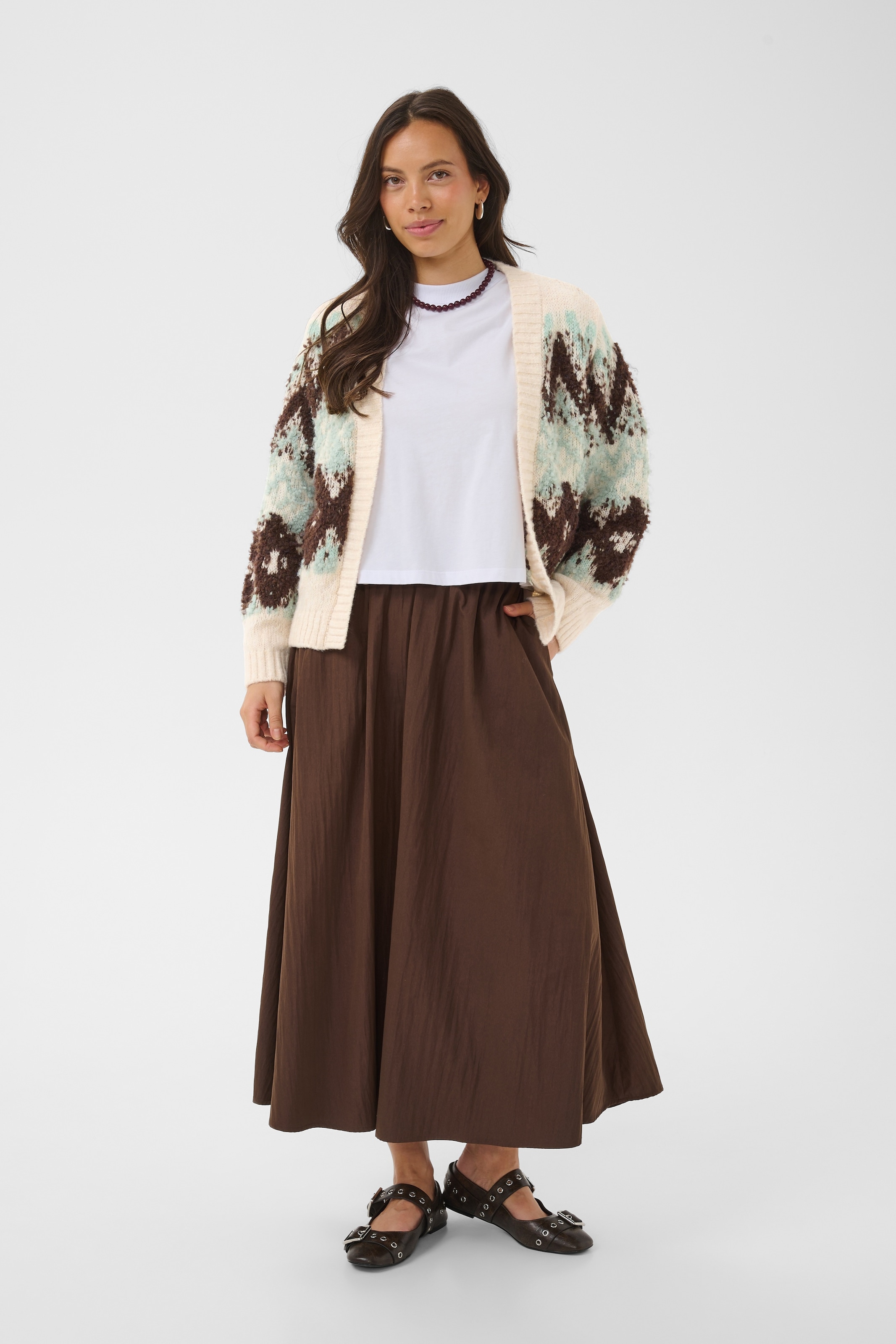 Saint Tropez Strickjacke »TuskaSZ Cardigan« Materialmix, Regular fit