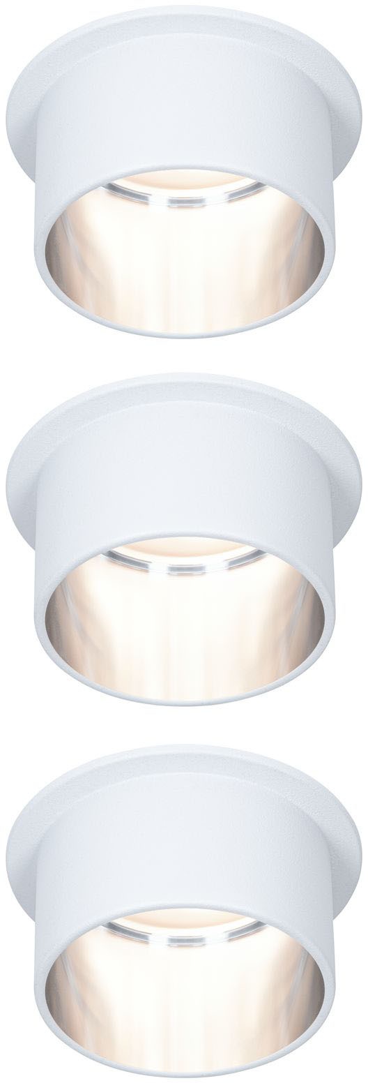 Paulmann LED Bad-Einbauleuchte »Gil«, 3er-Set, Schutzart IP44, dimmbar, Ø 6,8 cm, inkl. LED Leuchtmittel