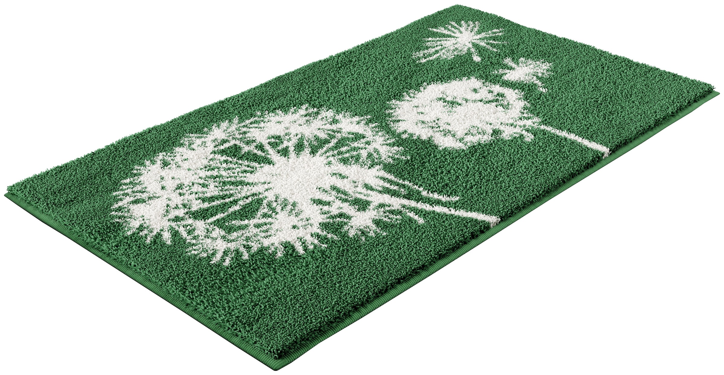 Grund Badematte »Pusteblume, Badvorleger, Badezimmer Teppich, sehr weich«, rutschhemmend beschichtet, schnell trocknend-fußbodenheizungsgeeignet, weiche Haptik, auch als 2-teiliges Set erhältlich, Made in Europe