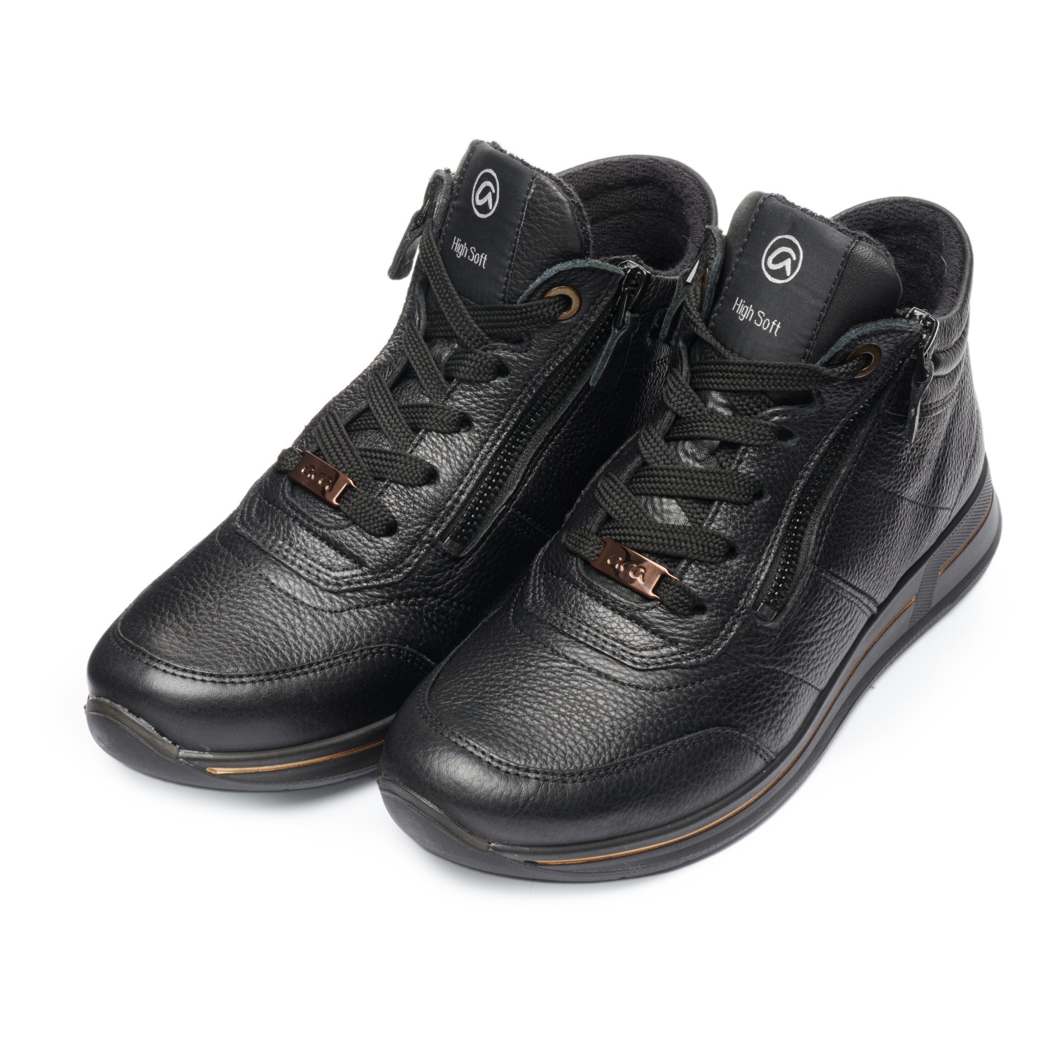 Ara Schnürboots »OSAKA«  Herbstboots, mit beidseitigen Reißverschlüssen, H-Weite (=sehr weit)