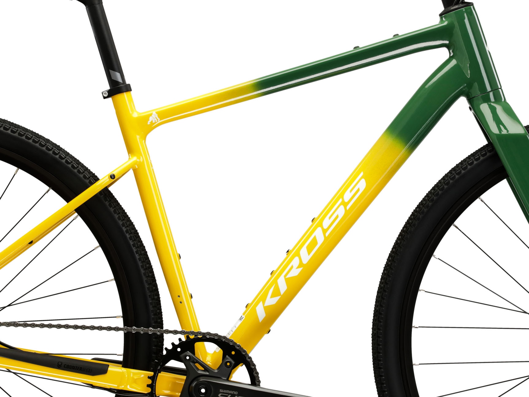 Kross Gravelbike »Gravelbike Esker Flatbar grün 10 Gänge« 10 Gang Shimano CUES U6000 Schaltwerk Kettenschaltung