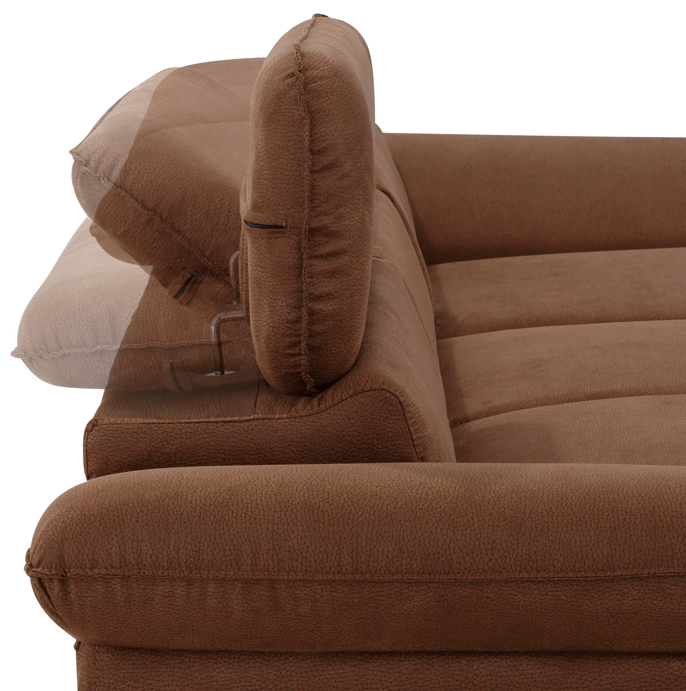 Home affaire Ecksofa »Pilot L-Form«, mit Kopfteilverstellung, optional Bettfunktion und Bettkasten