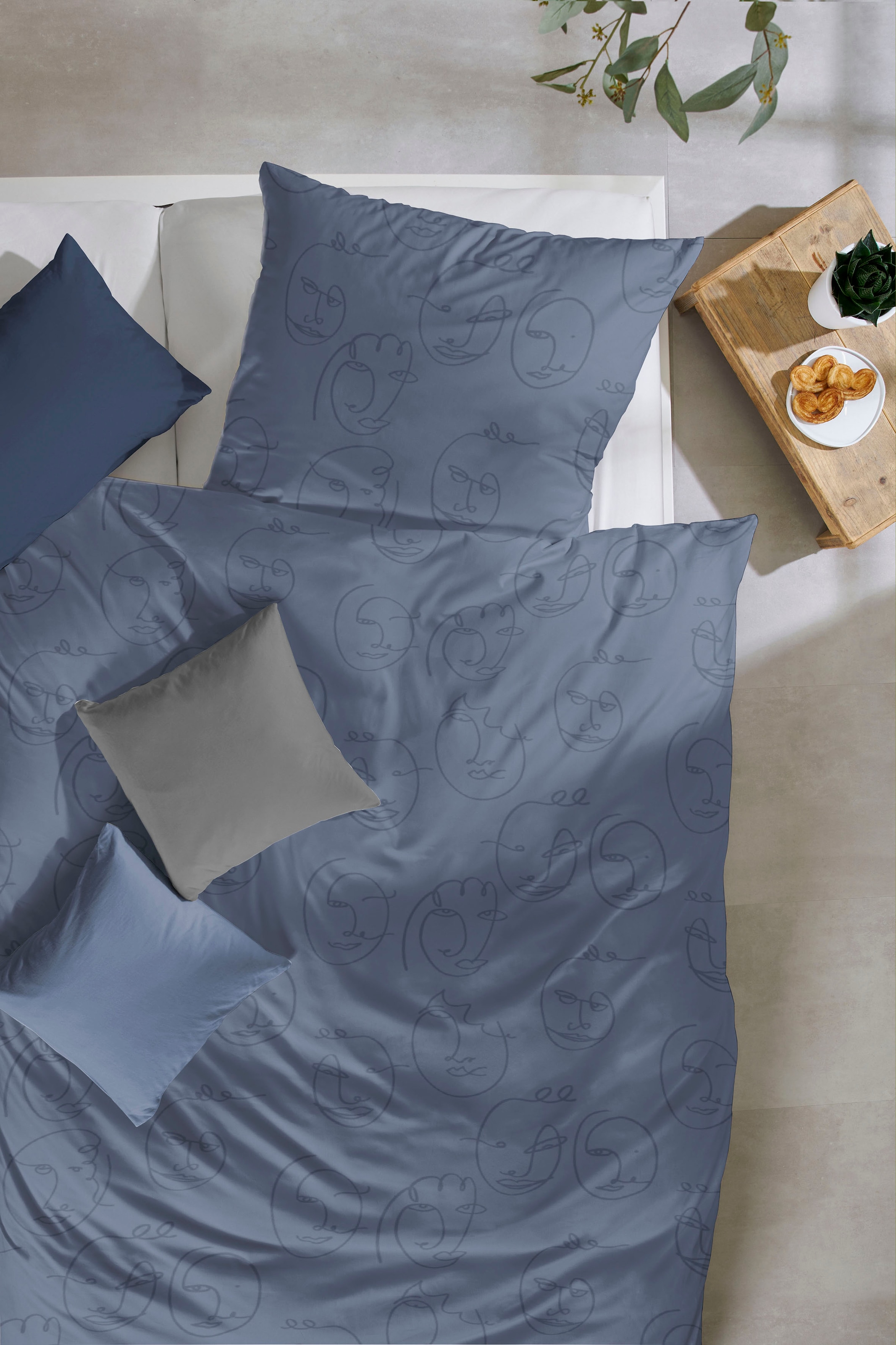 Primera Bettwäsche »Faces« 2 Stk. tlg. mit modernen Gesichtern