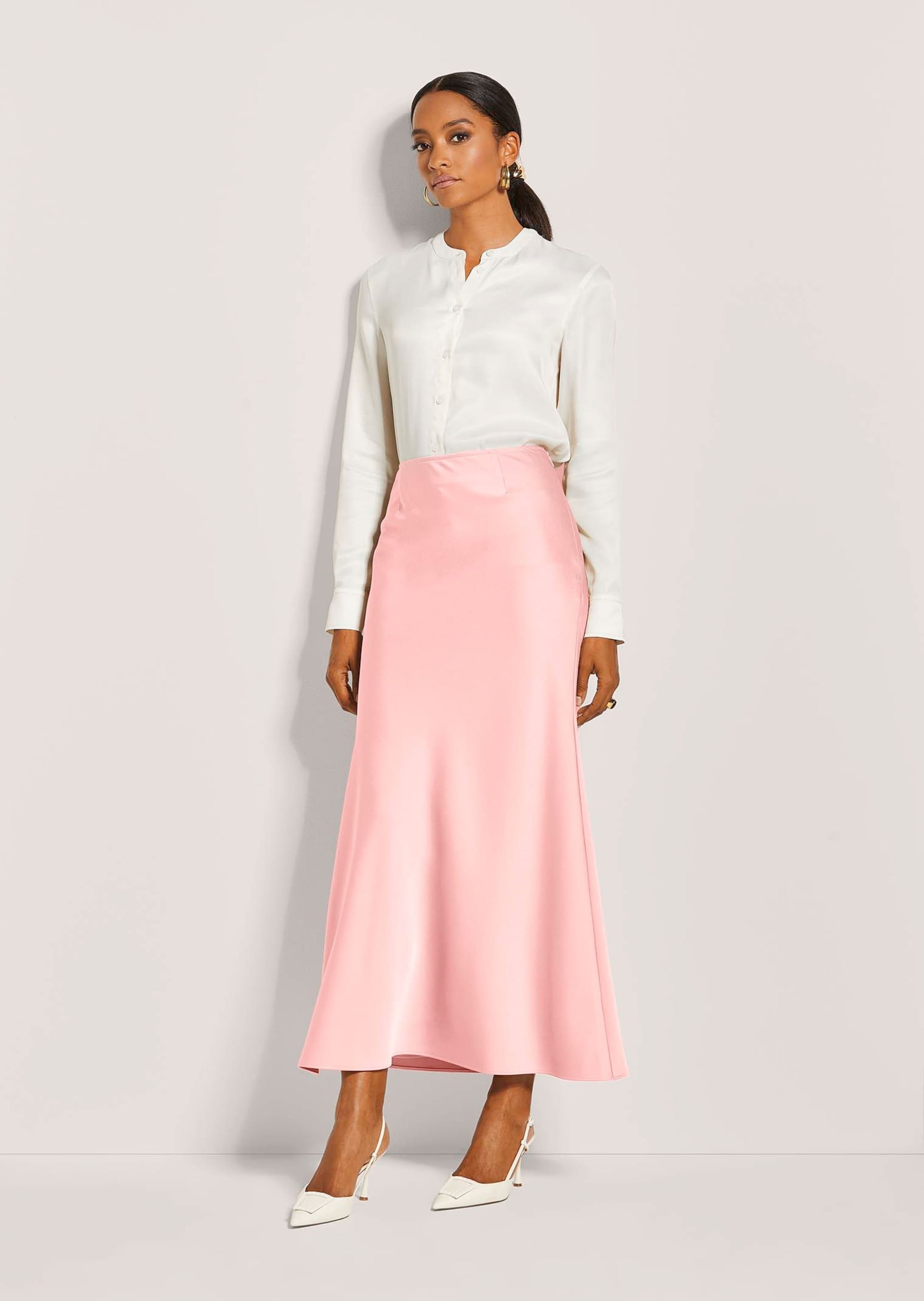 MADELEINE Midirock »Satinrock Eleganter Maxirock für festliche Anlässe«