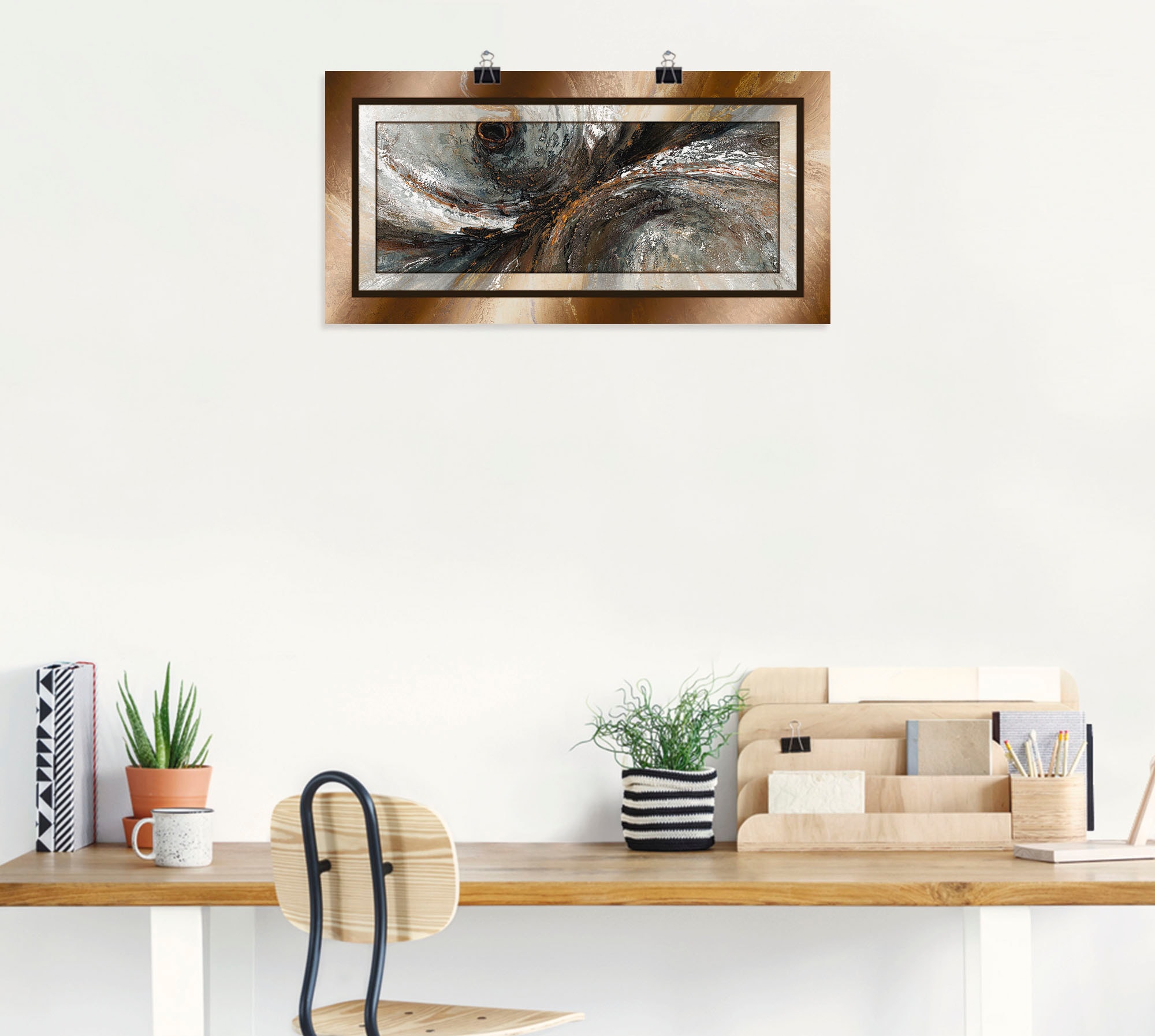 Artland Wandbild »Gold Abstrakt 2« Gegenstandslos 1 Stk. tlg. als Alubild, Outdoorbild, Leinwandbild, Poster in verschied. Größen