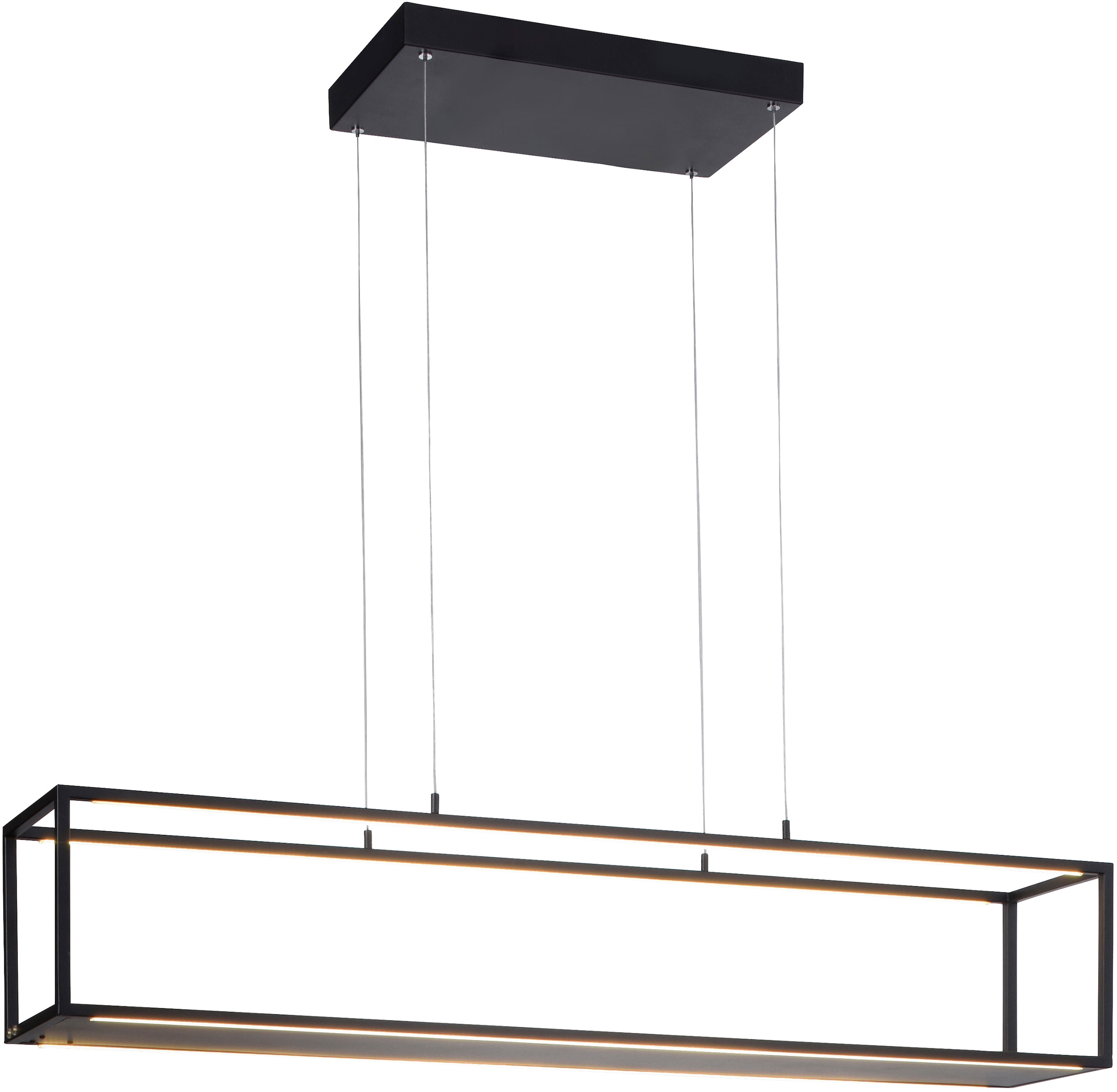 Places of Style LED Pendelleuchte »Cashel«, 4 flammig, Leuchtmittel LED-Board | LED fest integriert, LED Pendelleuchte, warmweißes Licht, 3000 K, inkl 3-Stufen-Touchdimmer
