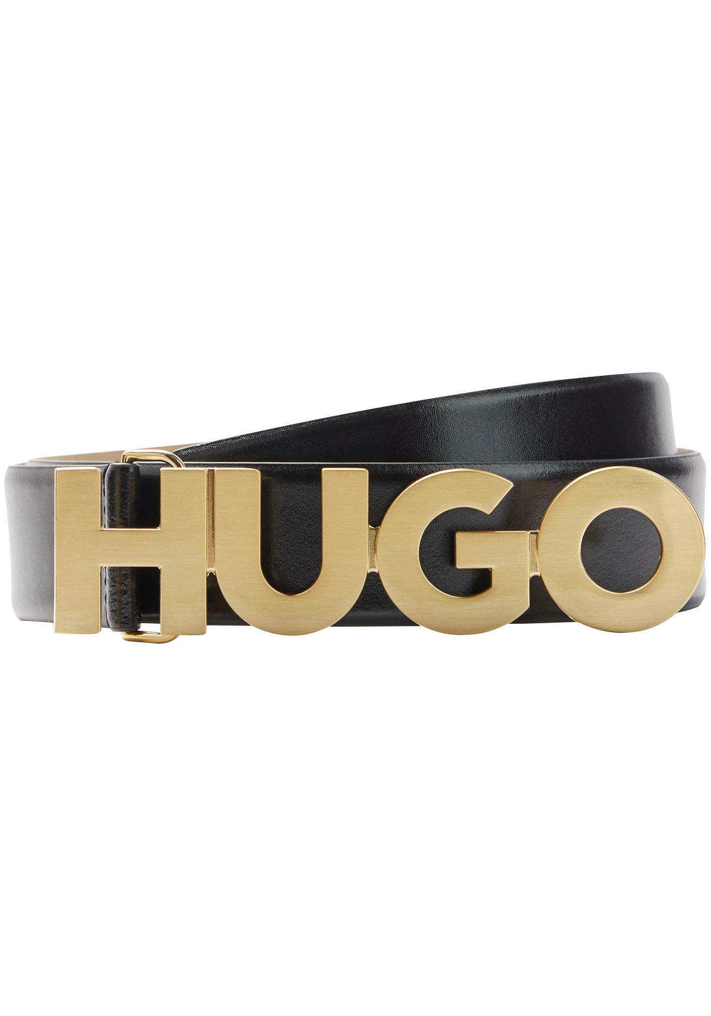 HUGO Ledergürtel, mit Logo-Schliesse online bestellen | UNIVERSAL | Stretchhosen
