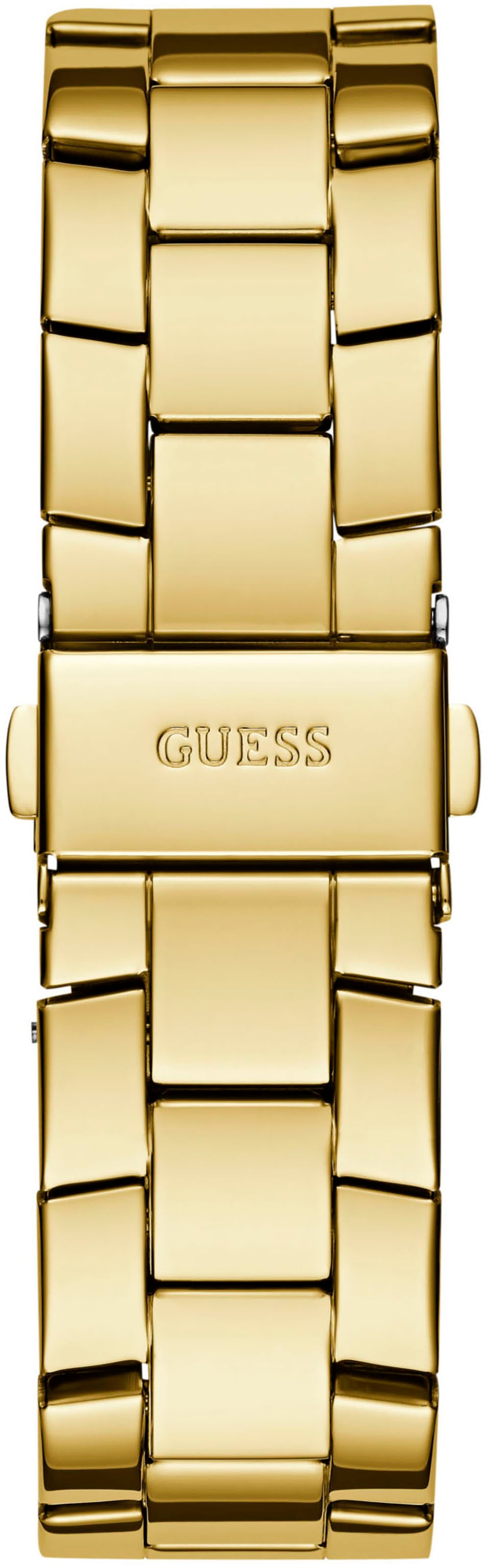 Guess Multifunktionsuhr »MAJESTY«, Quarzuhr, Armbanduhr, Damenuhr, Datum, Edelstahlarmband