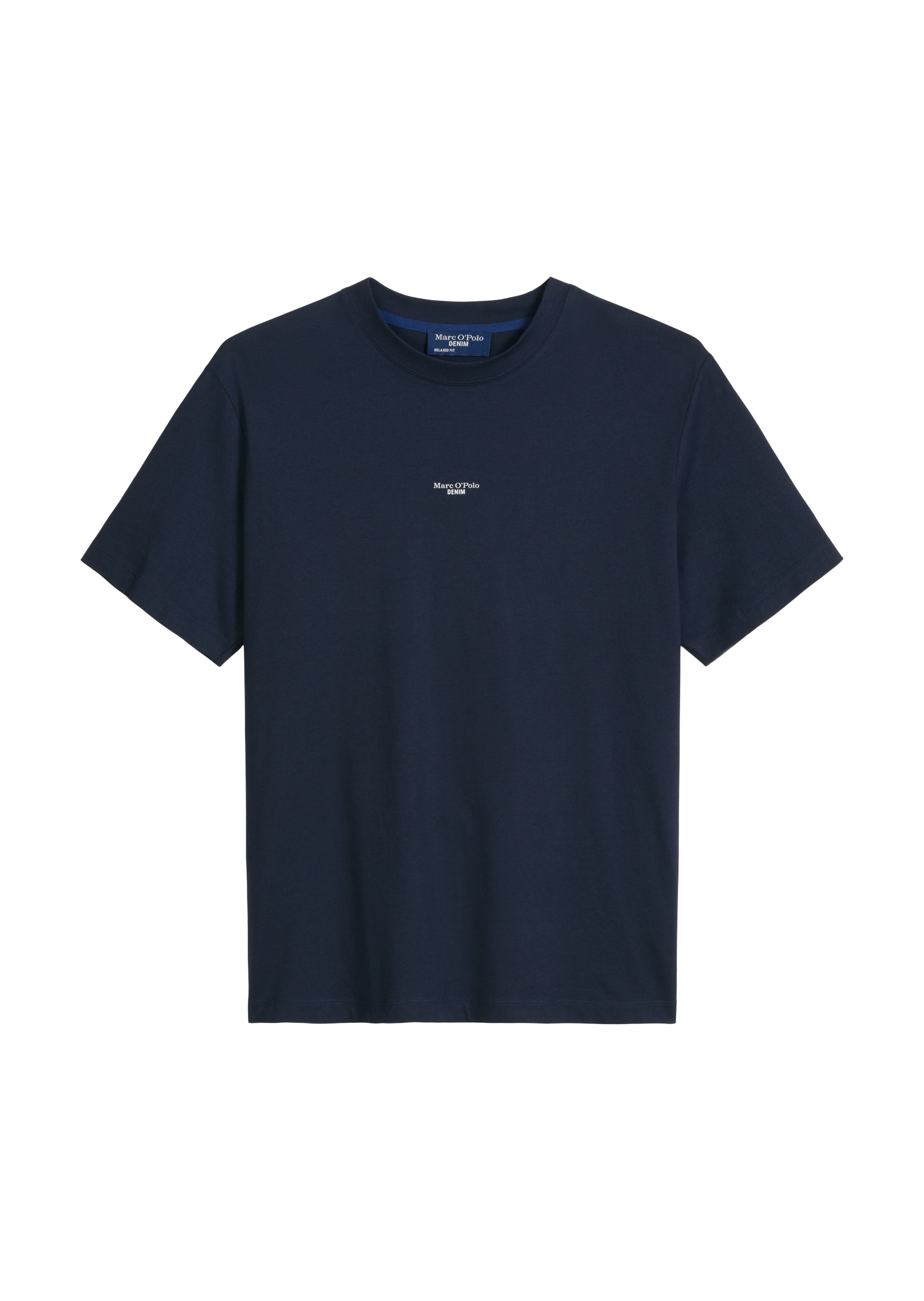 Marc O'Polo DENIM T-Shirt mit Labeling vorne mittig