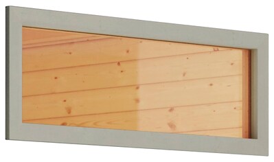 Karibu Saunafenster, 38/40 mm, BxH: 42x122 cm, Klarglas, elfenbeinweiß kaufen