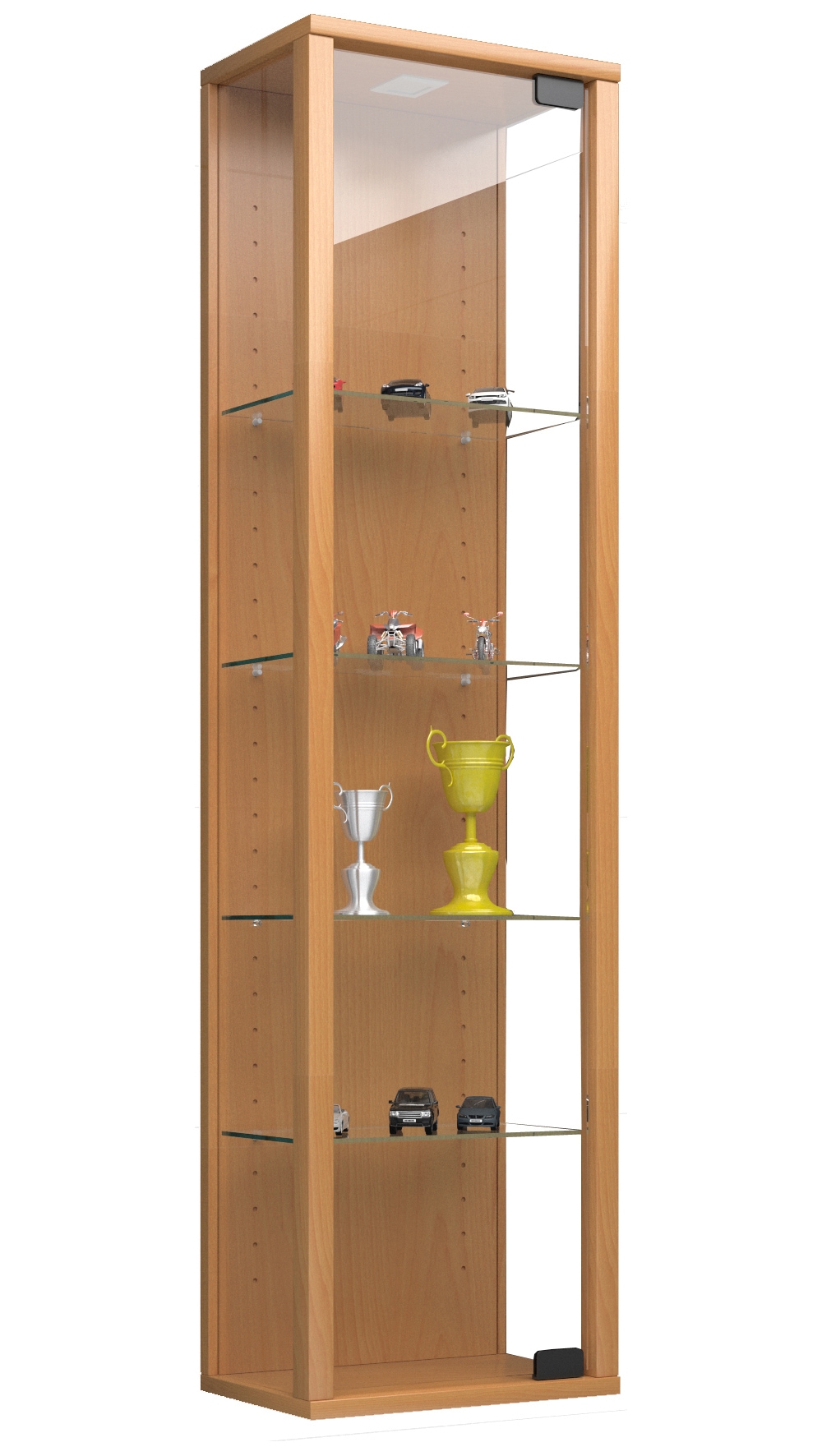 VCM Wandregal "Wandvitrine Hängevitrine Glasvitrine Stano Mini" 1 Stk. tlg.