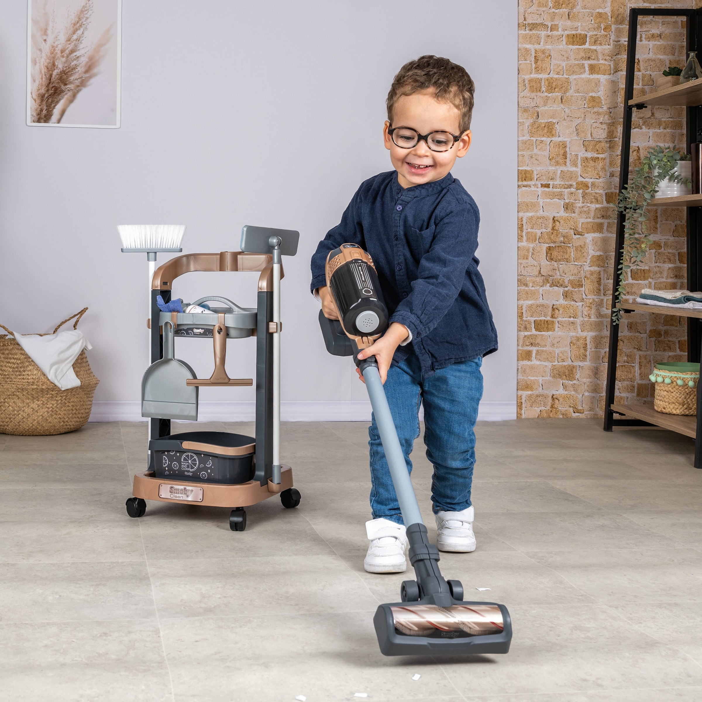 Smoby Kinder-Besenwagen »Rowenta Reinigungstrolley« mit Sound