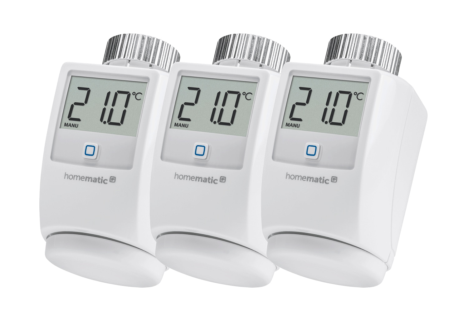 Homematic IP Heizkörperthermostat "Heizkörperthermostat 3er Set" Set, 3 Stk. tlg.