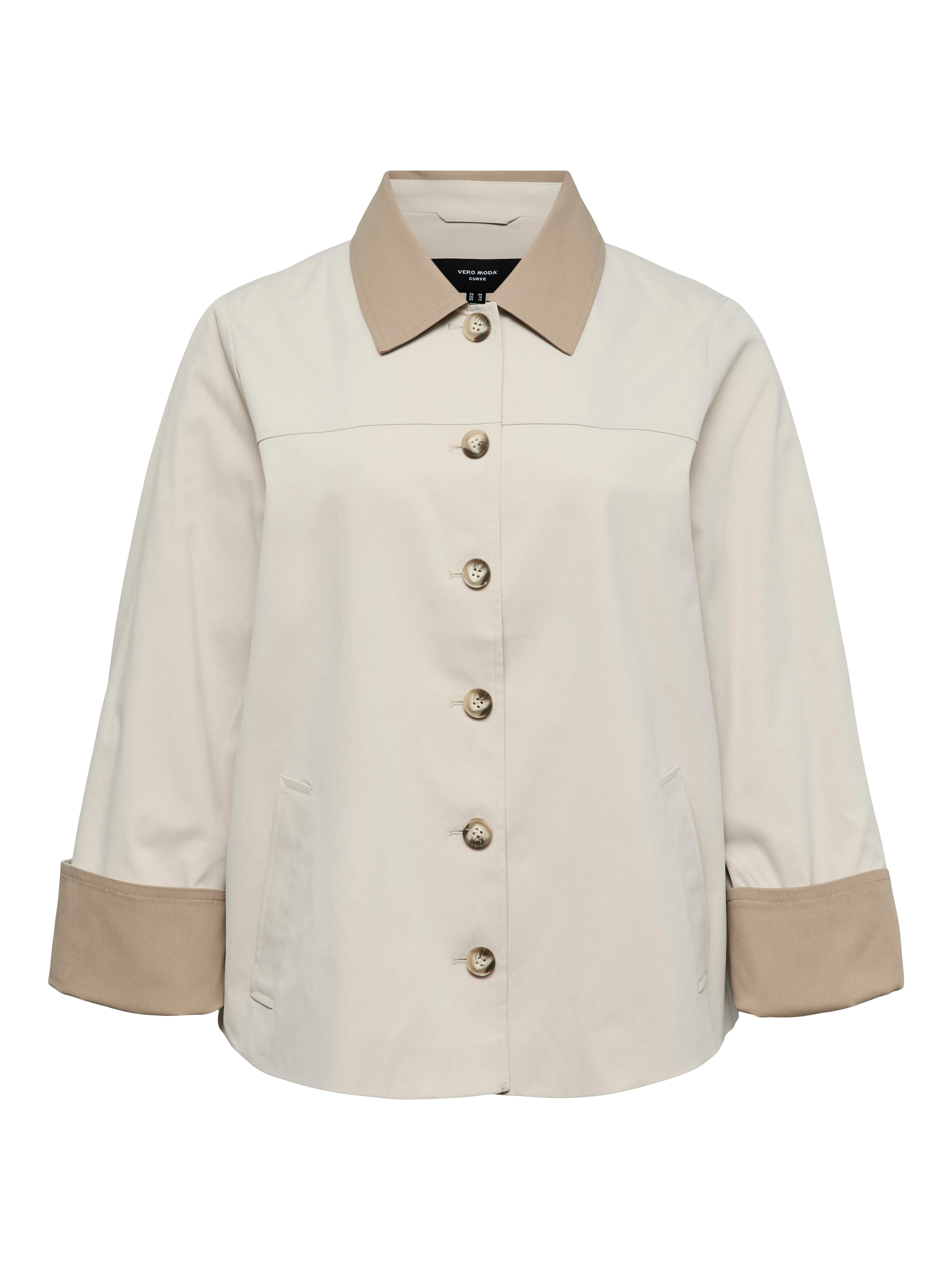 Vero Moda Curve Kurzjacke »VMCCHELSEAPOPPY SHORT JACKET CUR« Kunstfaser