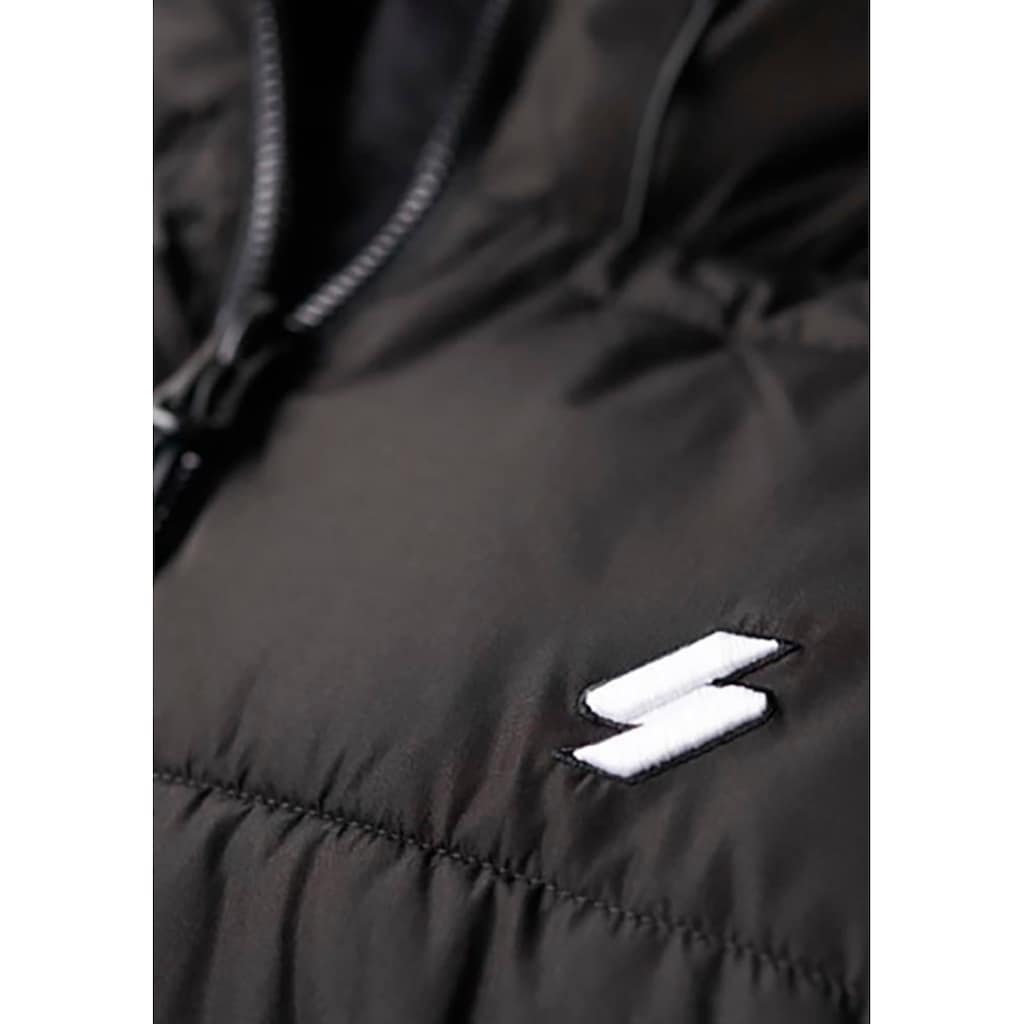 Superdry Steppjacke »HOODED SPORTS PUFFR JACKET«, mit Kapuze