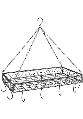 Hängekorb »Topfhänger aus Eisen in Grau - 60 cm«, (1 St.)